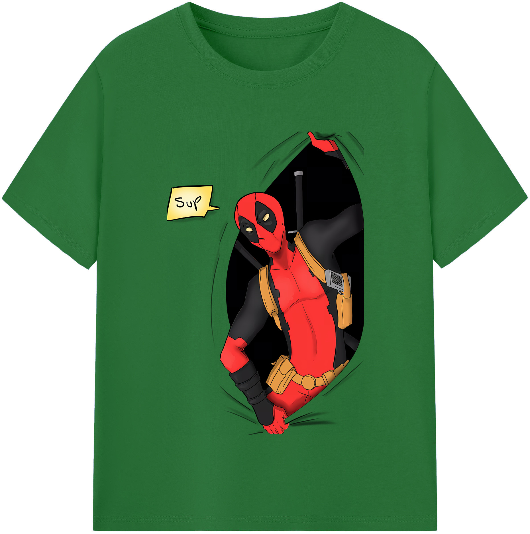 （画像用） Deadpool デッドプール 綿100％半袖Tシャツ（フロントプリント）