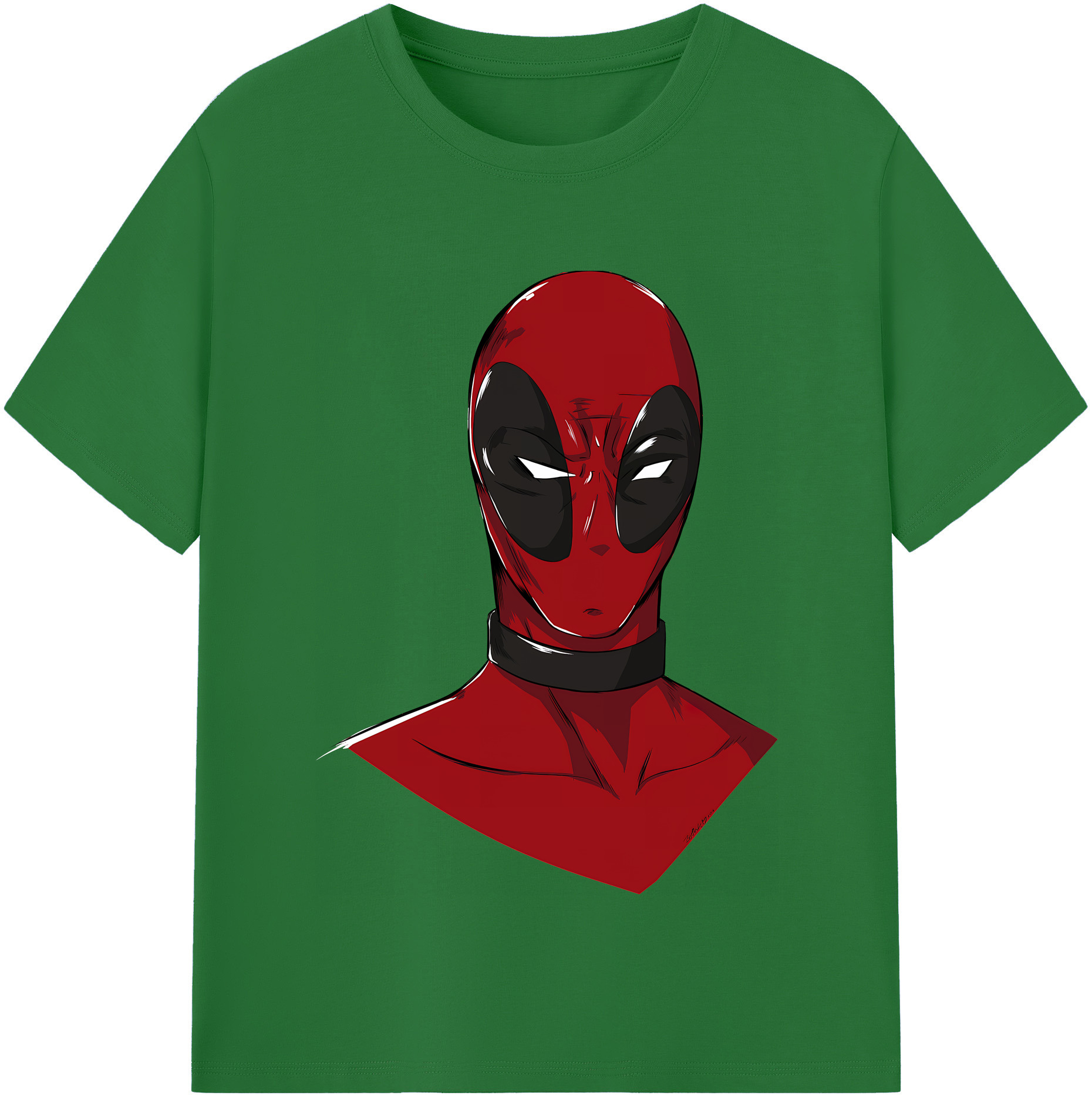 （画像用） Deadpool デッドプール 綿100％半袖Tシャツ（フロントプリント）
