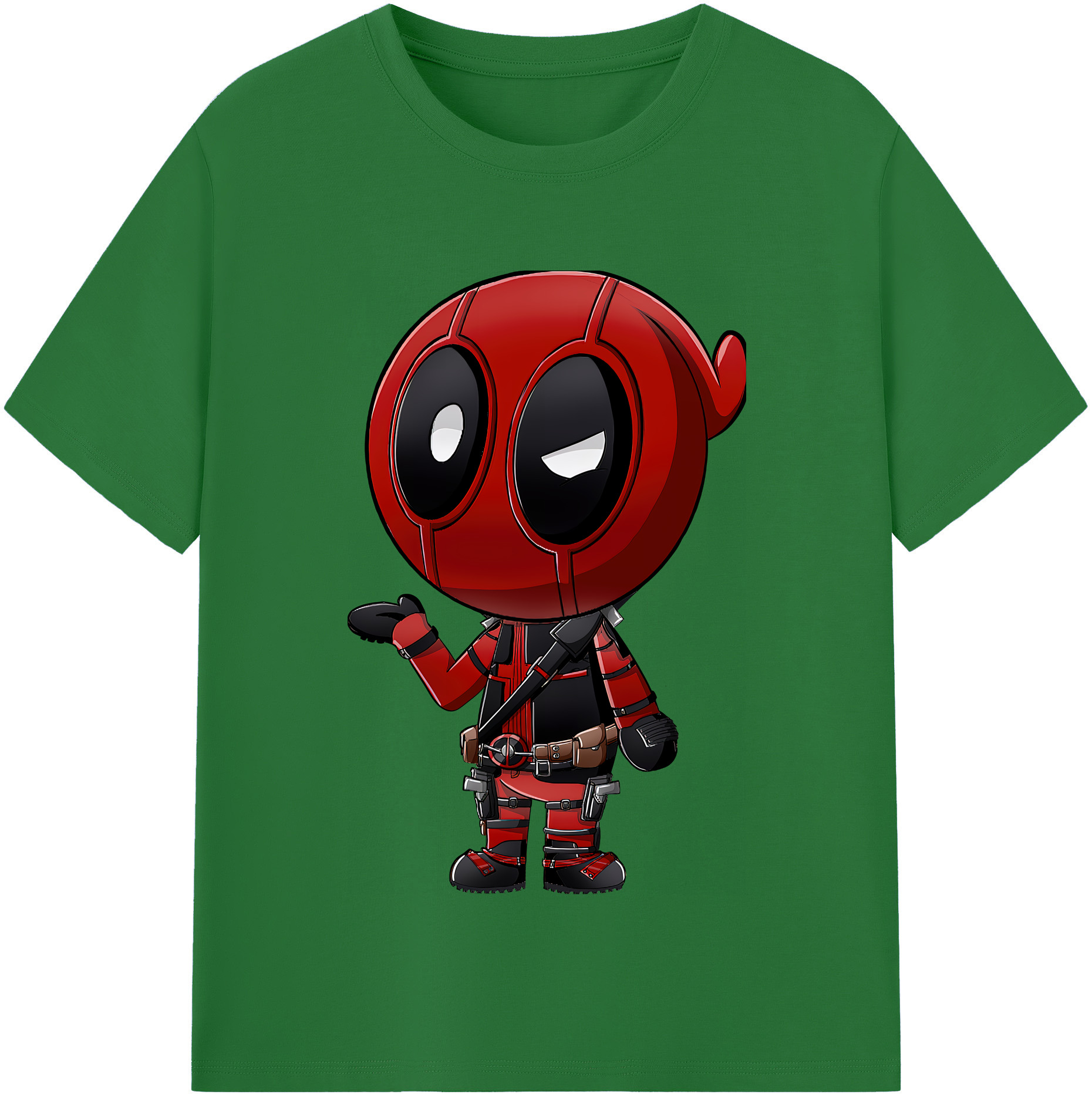 （画像用） Deadpool デッドプール 綿100％半袖Tシャツ（フロントプリント）