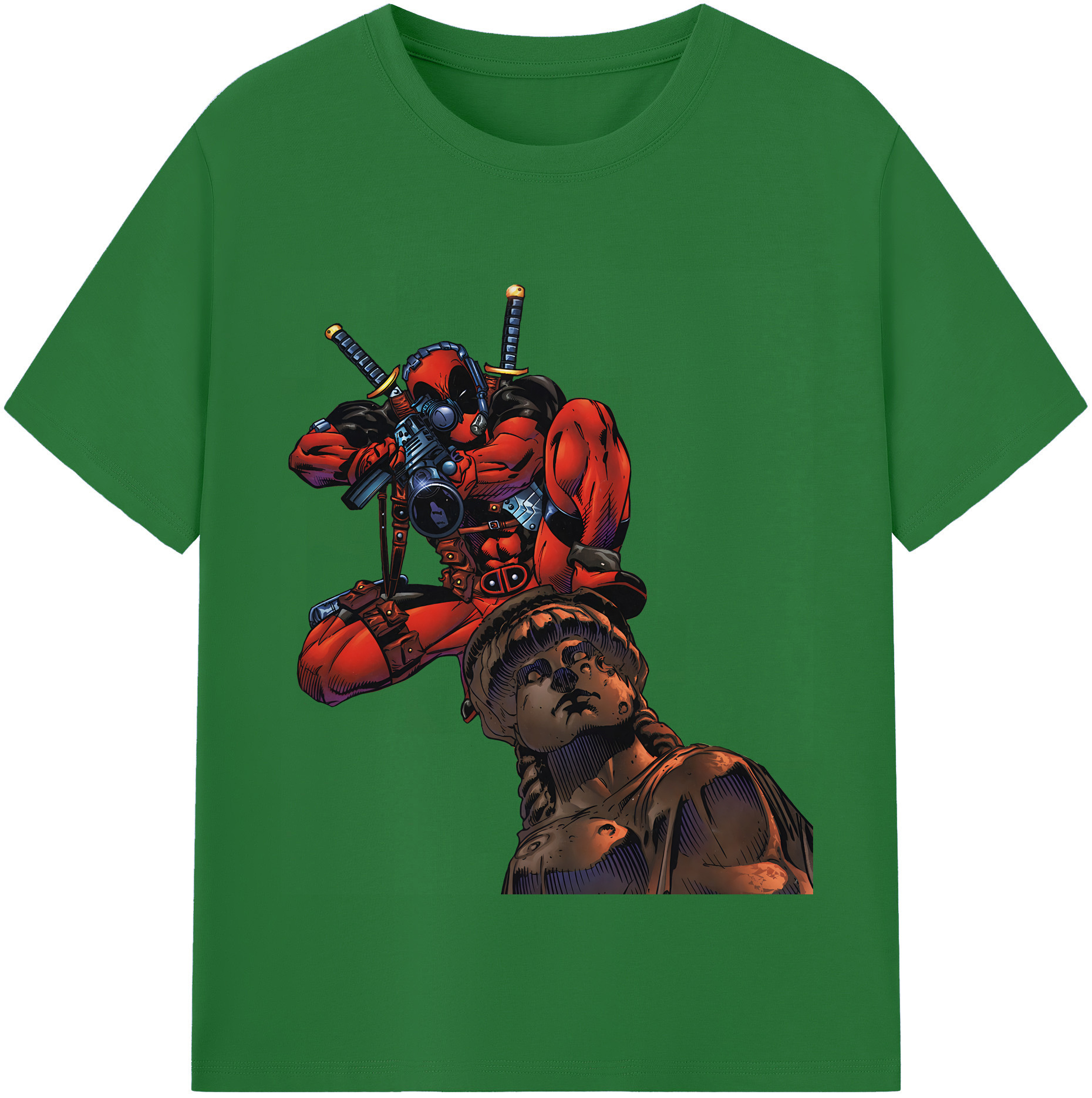 （画像用） Deadpool デッドプール 綿100％半袖Tシャツ（フロントプリント）