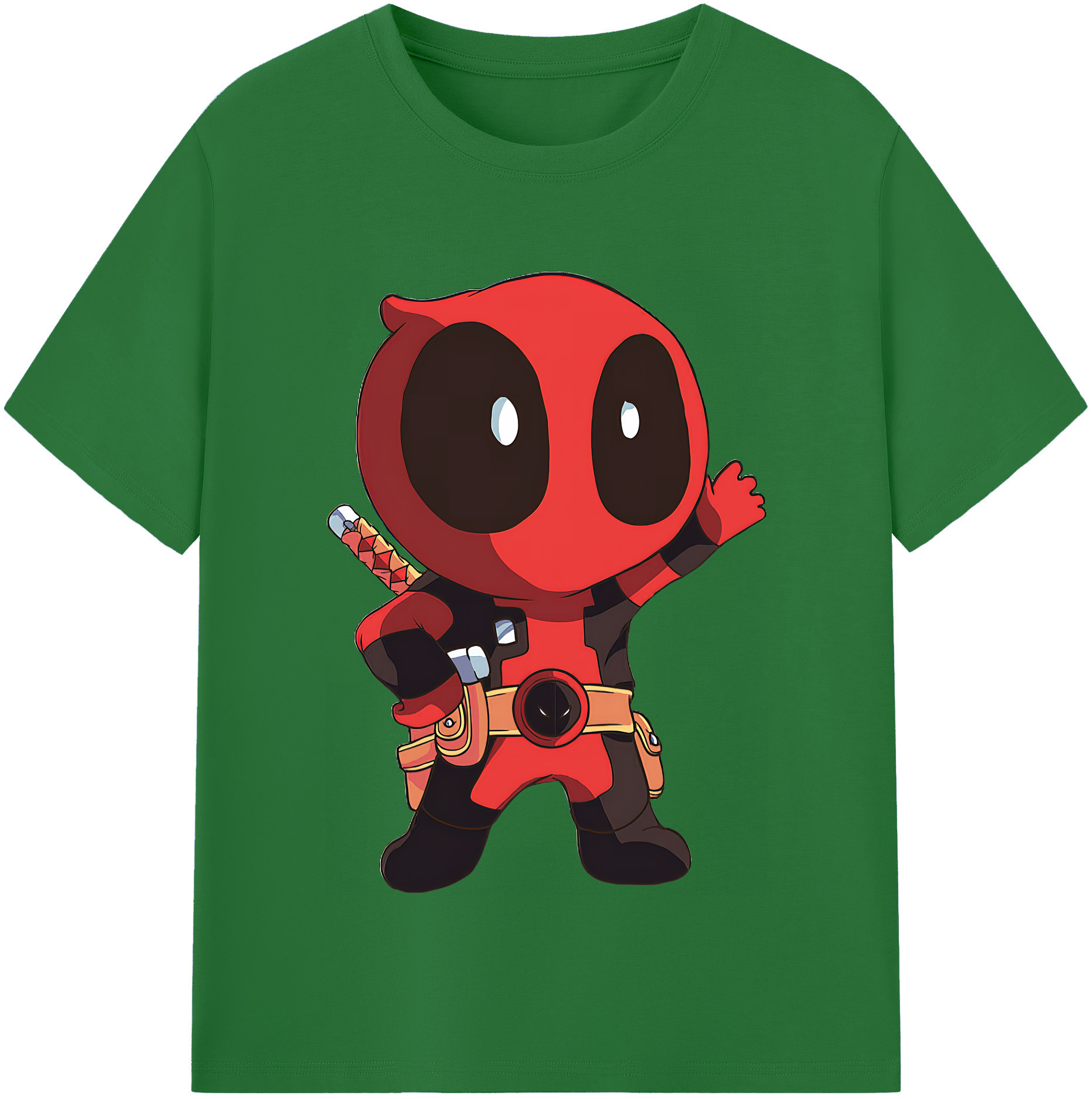（画像用） Deadpool デッドプール 綿100％半袖Tシャツ（フロントプリント）