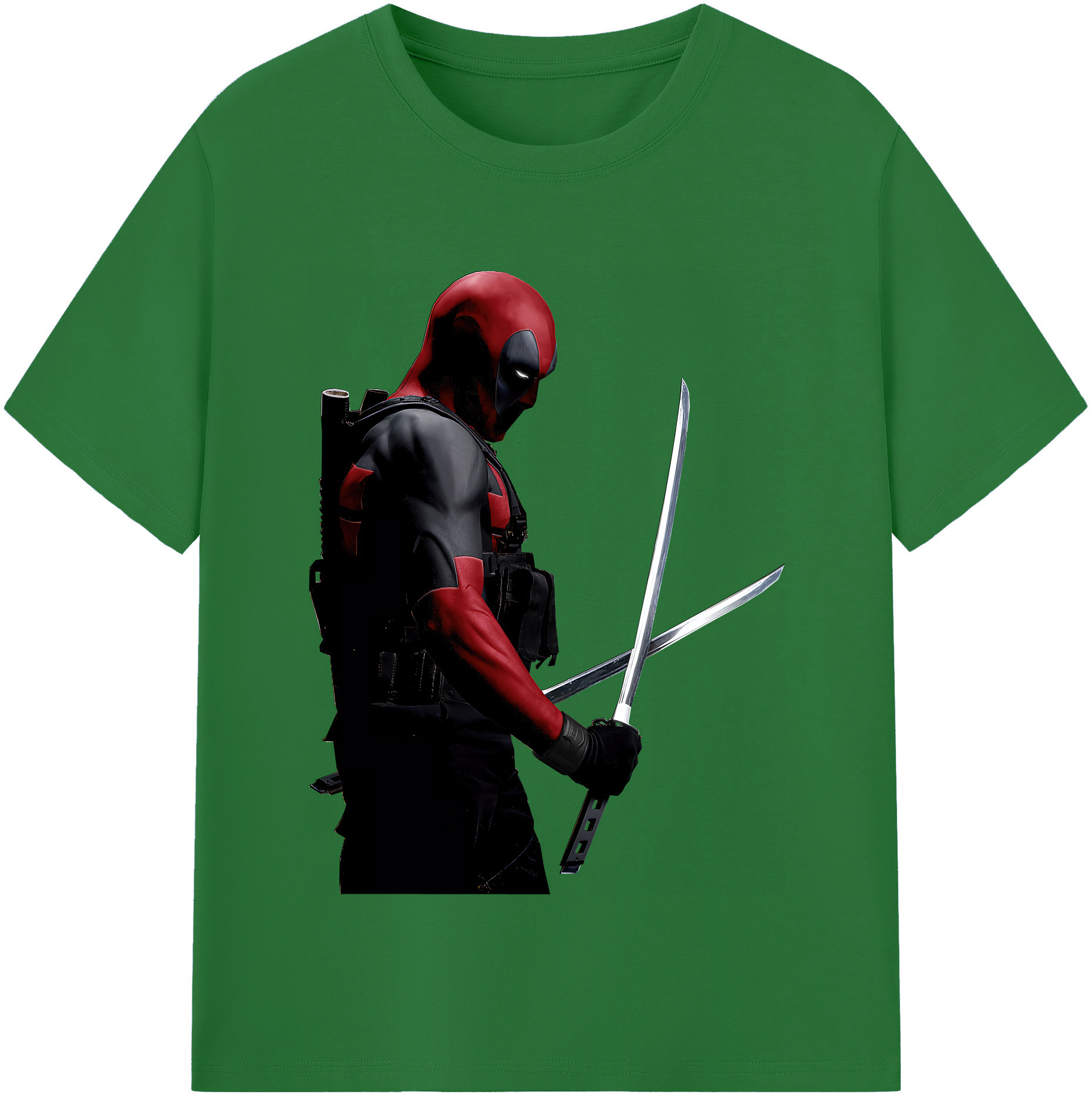 （画像用） Deadpool デッドプール 綿100％半袖Tシャツ（フロントプリント）