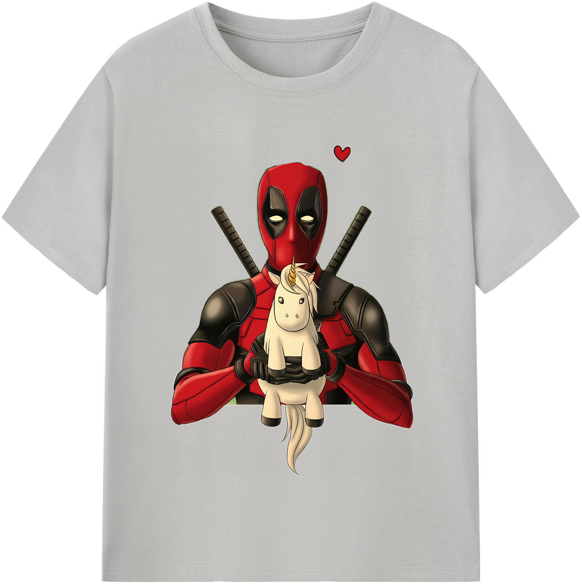 （画像用） Deadpool デッドプール 綿100％半袖Tシャツ（フロントプリント）