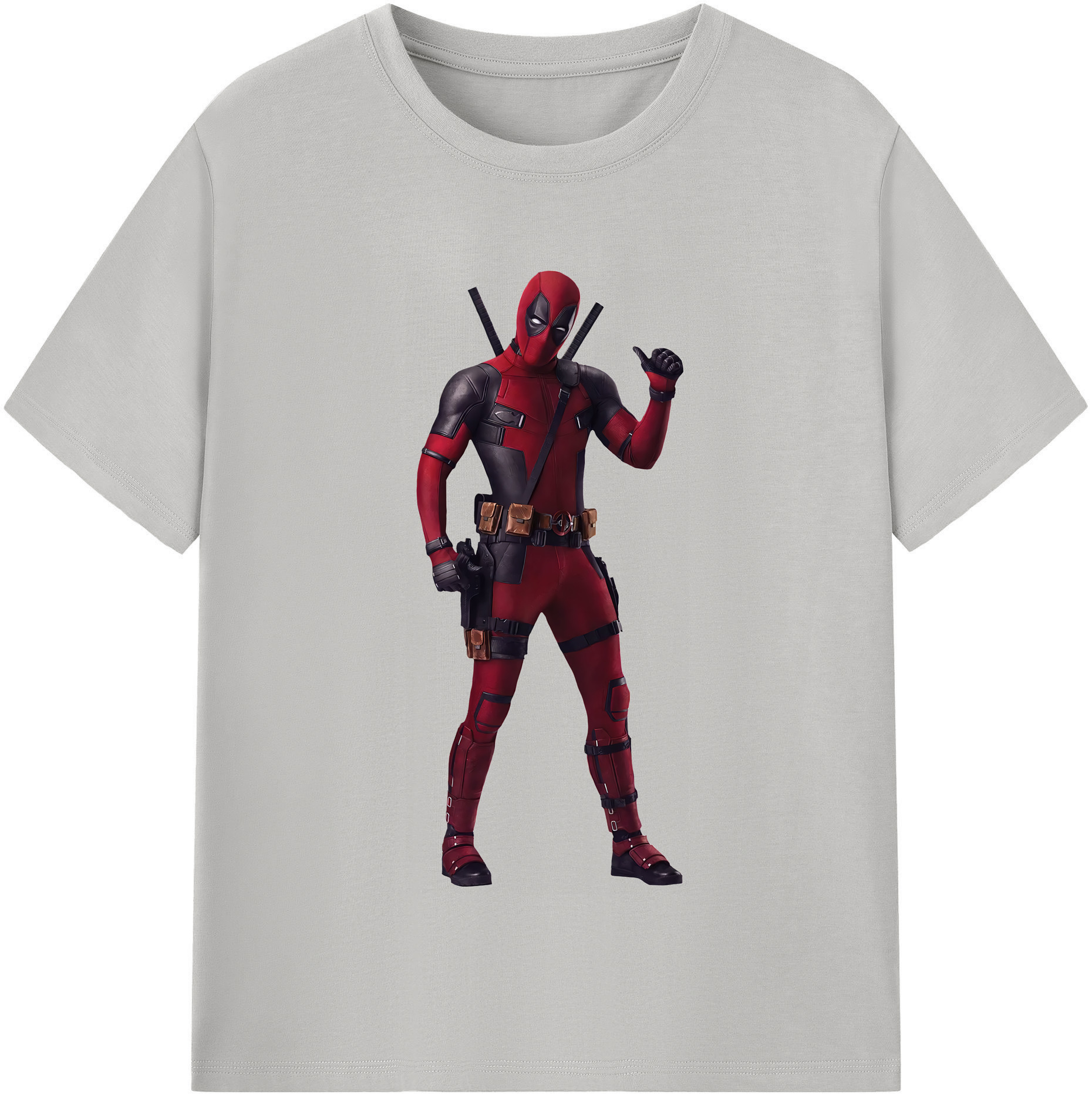 （画像用） Deadpool デッドプール 綿100％半袖Tシャツ（フロントプリント）