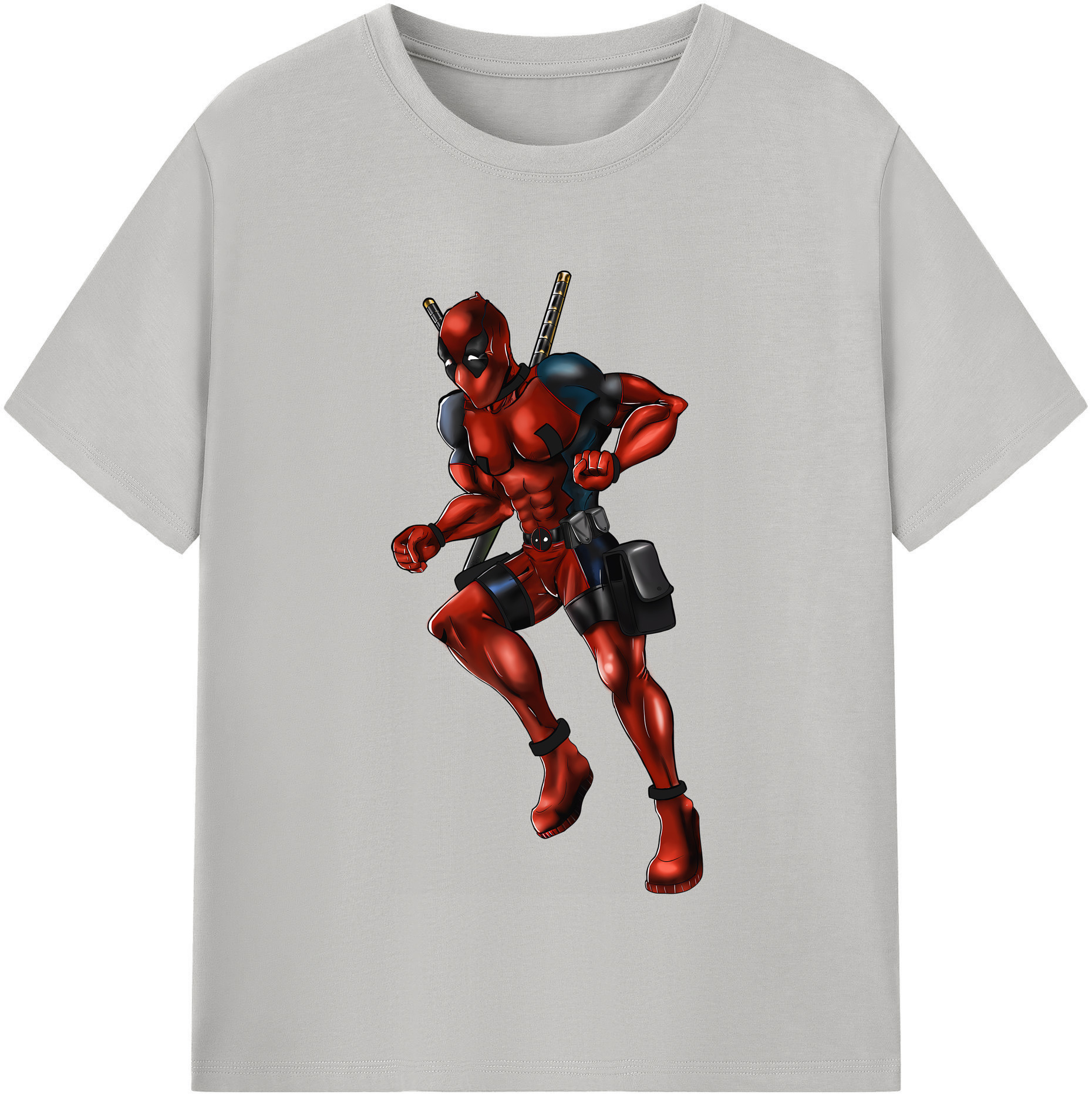 （画像用） Deadpool デッドプール 綿100％半袖Tシャツ（フロントプリント）