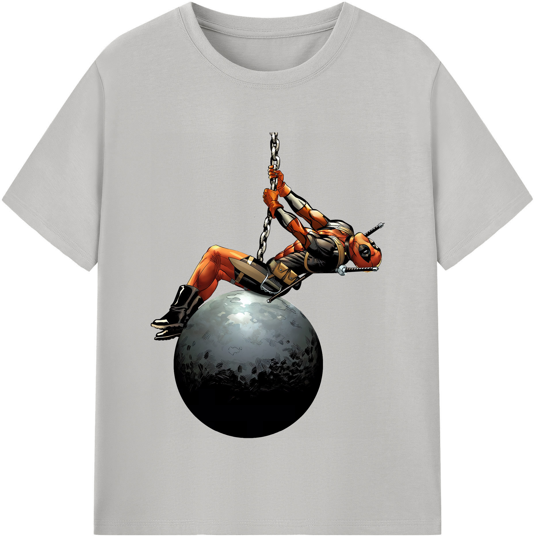 （画像用） Deadpool デッドプール 綿100％半袖Tシャツ（フロントプリント）