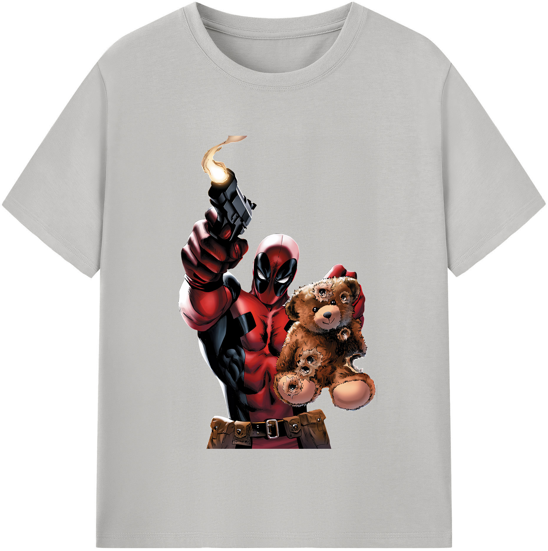（画像用） Deadpool デッドプール 綿100％半袖Tシャツ（フロントプリント）