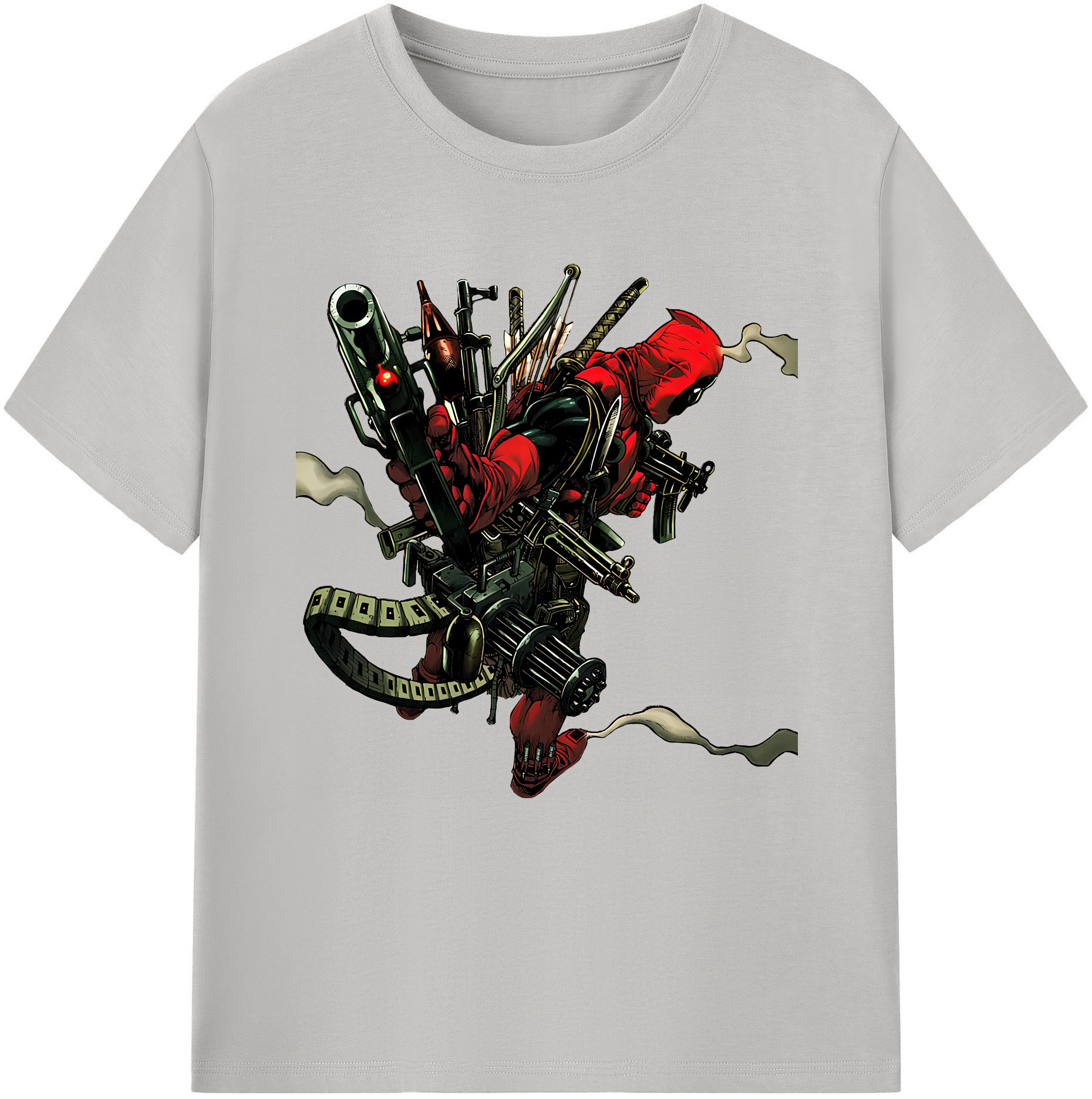 （画像用） Deadpool デッドプール 綿100％半袖Tシャツ（フロントプリント）