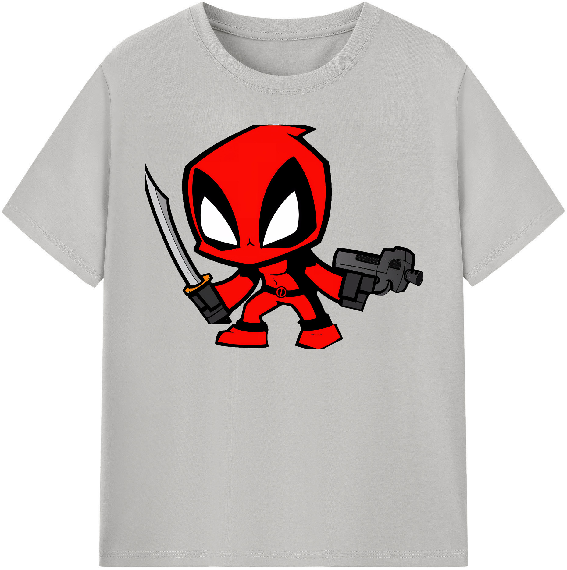 （画像用） Deadpool デッドプール 綿100％半袖Tシャツ（フロントプリント）