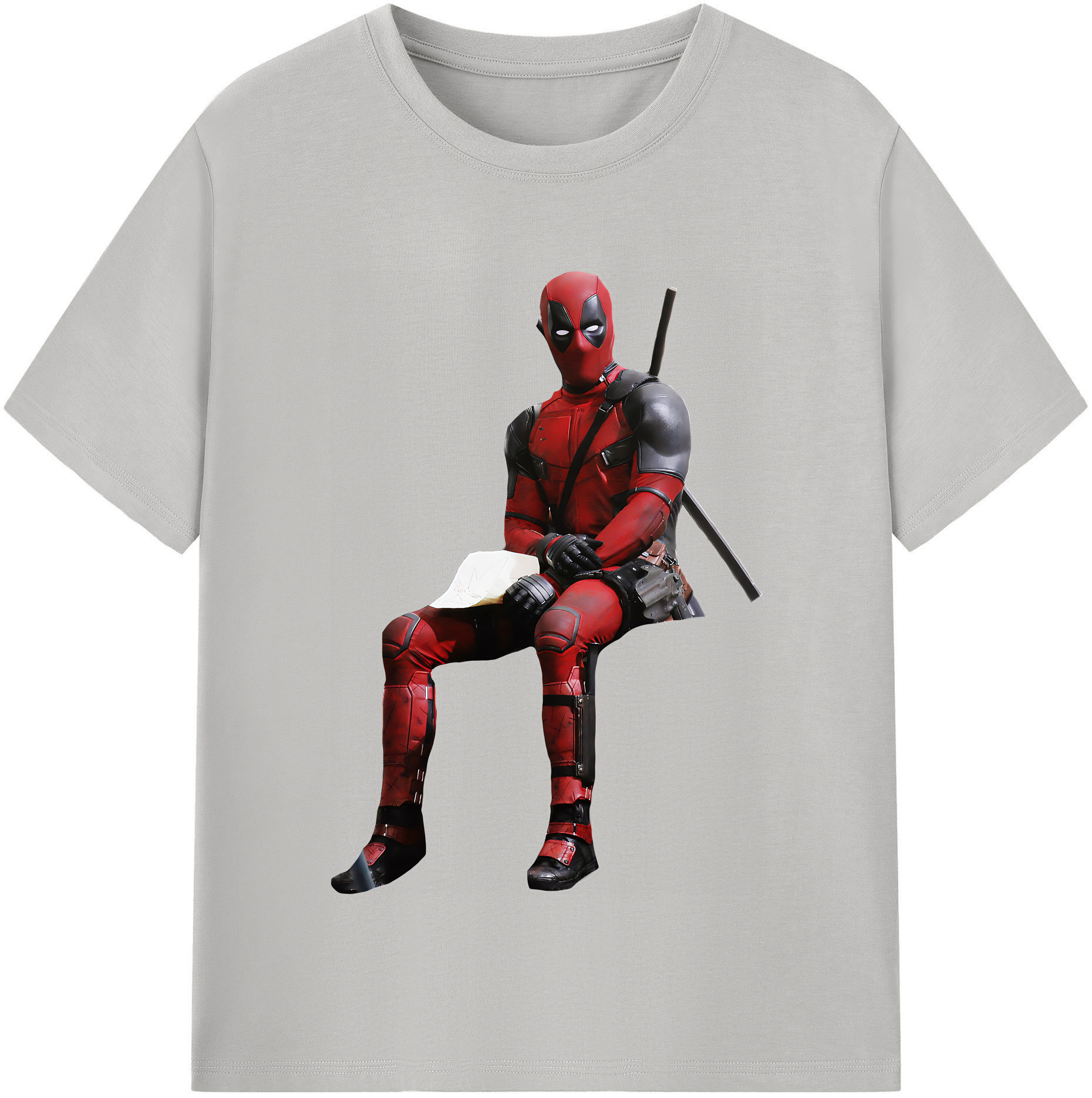 （画像用） Deadpool デッドプール 綿100％半袖Tシャツ（フロントプリント）