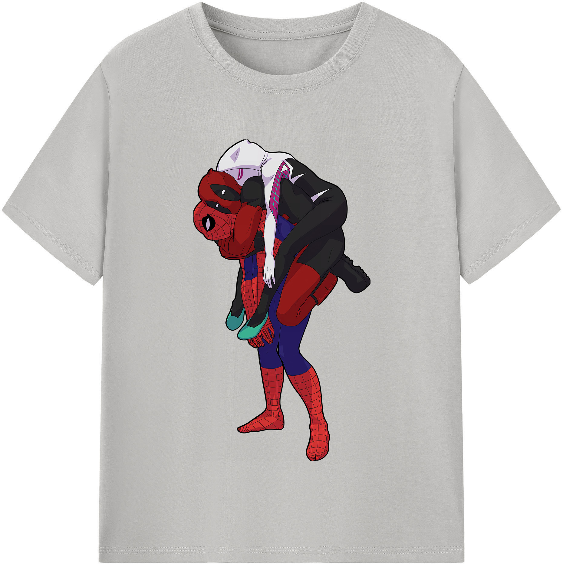 （画像用） Deadpool デッドプール 綿100％半袖Tシャツ（フロントプリント）