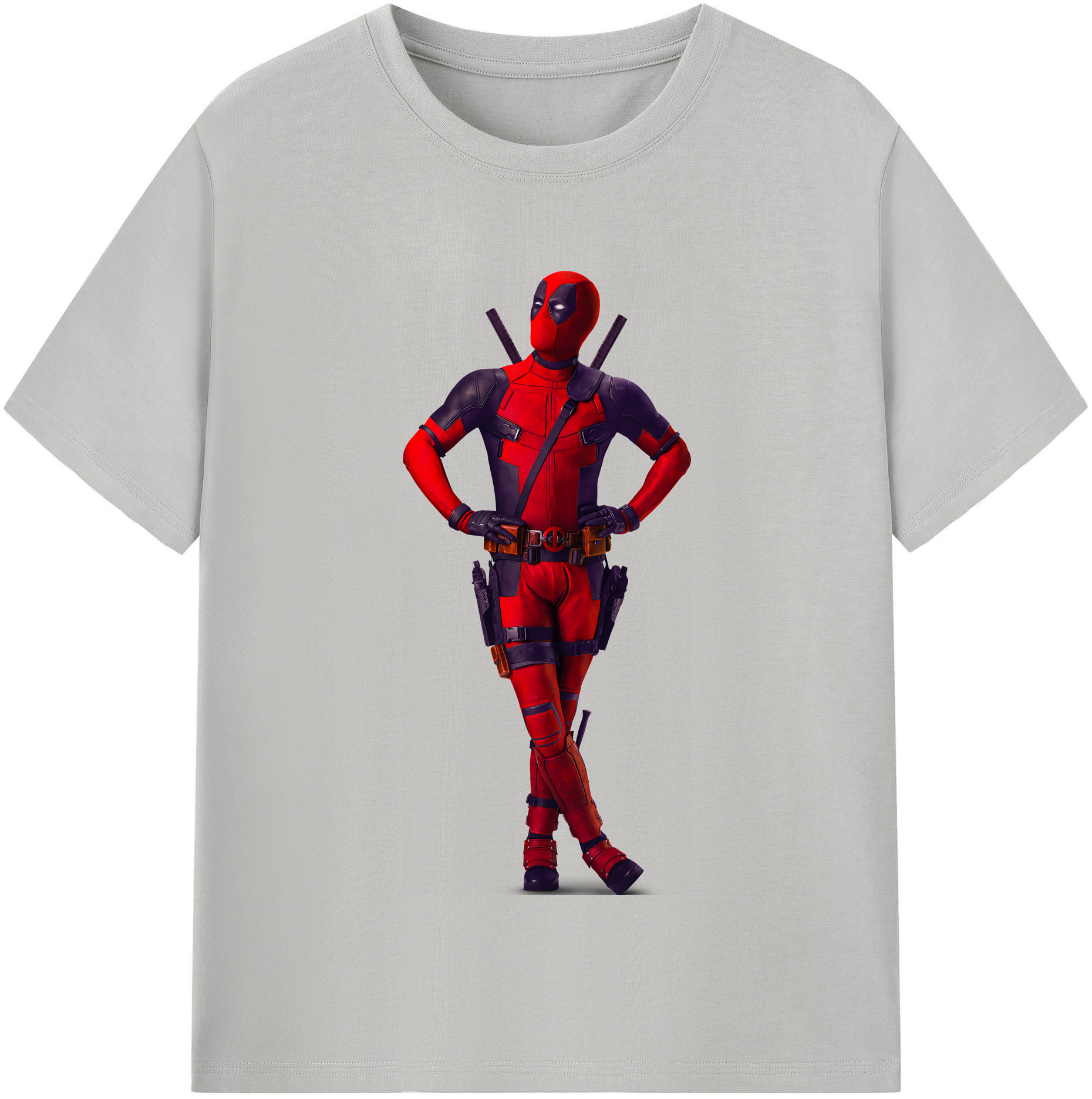 （画像用） Deadpool デッドプール 綿100％半袖Tシャツ（フロントプリント）