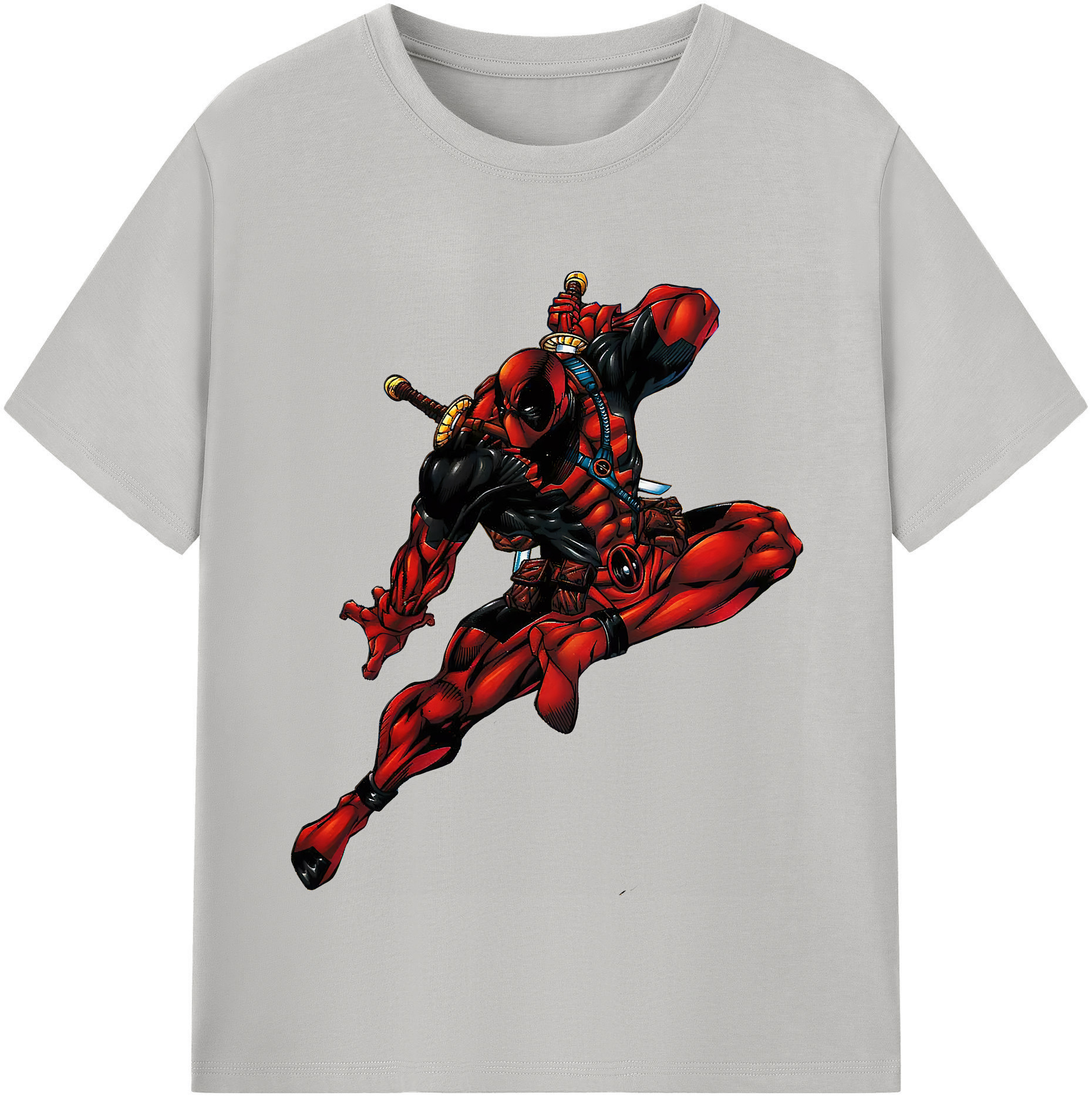 （画像用） Deadpool デッドプール 綿100％半袖Tシャツ（フロントプリント）