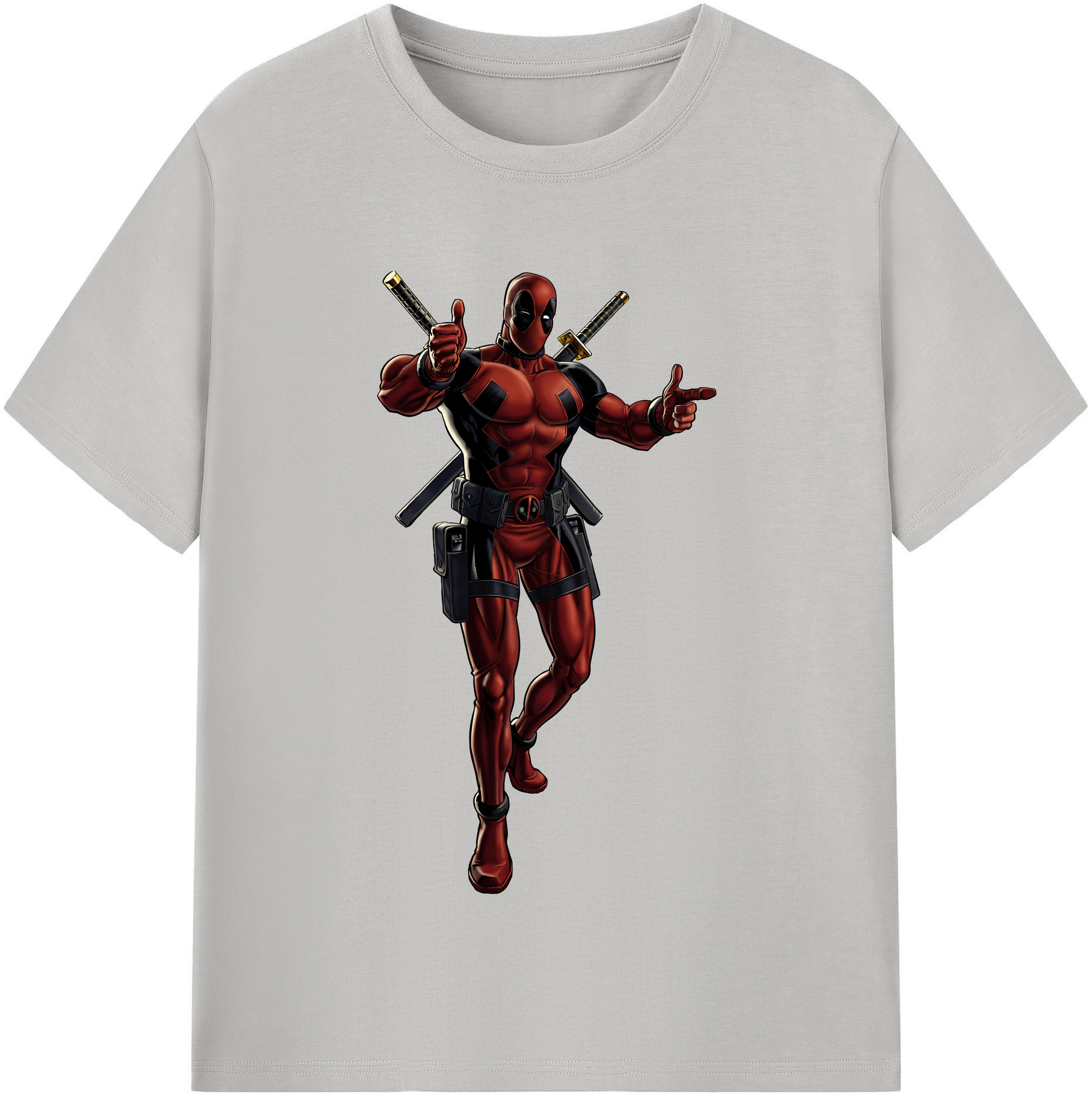 （画像用） Deadpool デッドプール 綿100％半袖Tシャツ（フロントプリント）