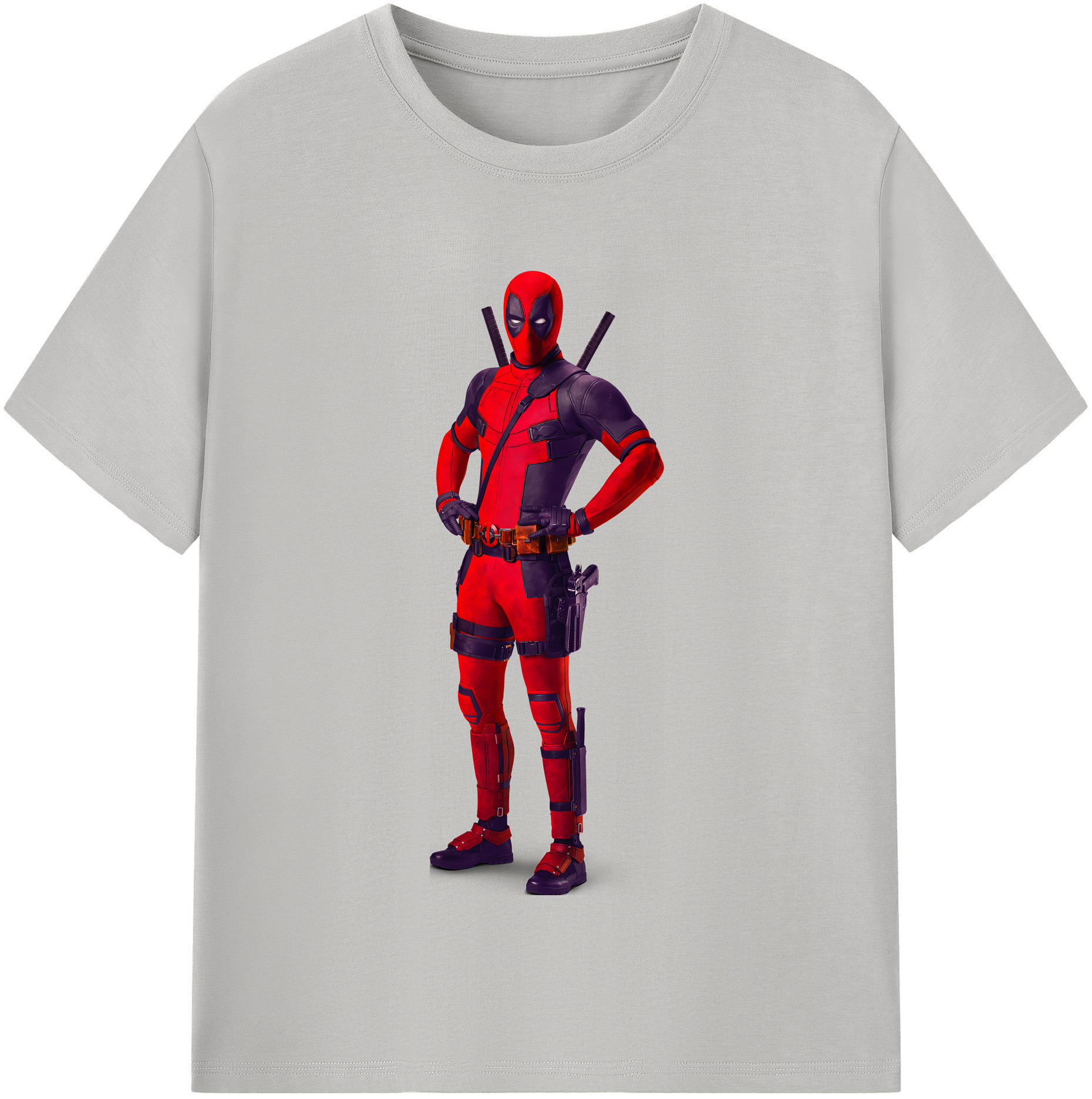 （画像用） Deadpool デッドプール 綿100％半袖Tシャツ（フロントプリント）