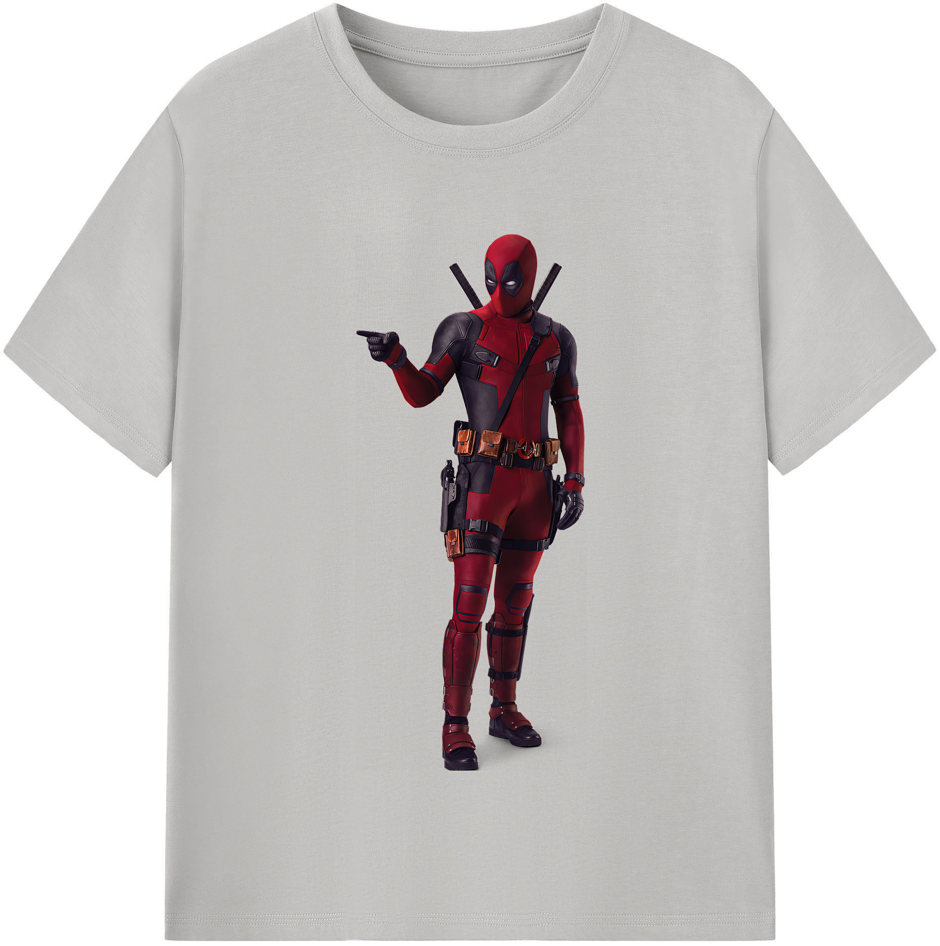 （画像用） Deadpool デッドプール 綿100％半袖Tシャツ（フロントプリント）