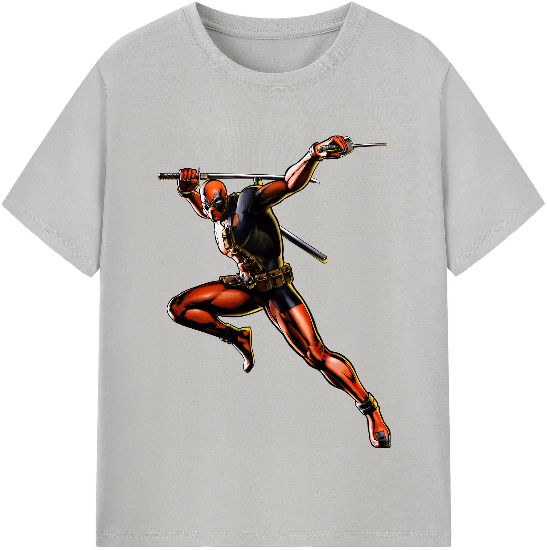 （画像用） Deadpool デッドプール 綿100％半袖Tシャツ（フロントプリント）