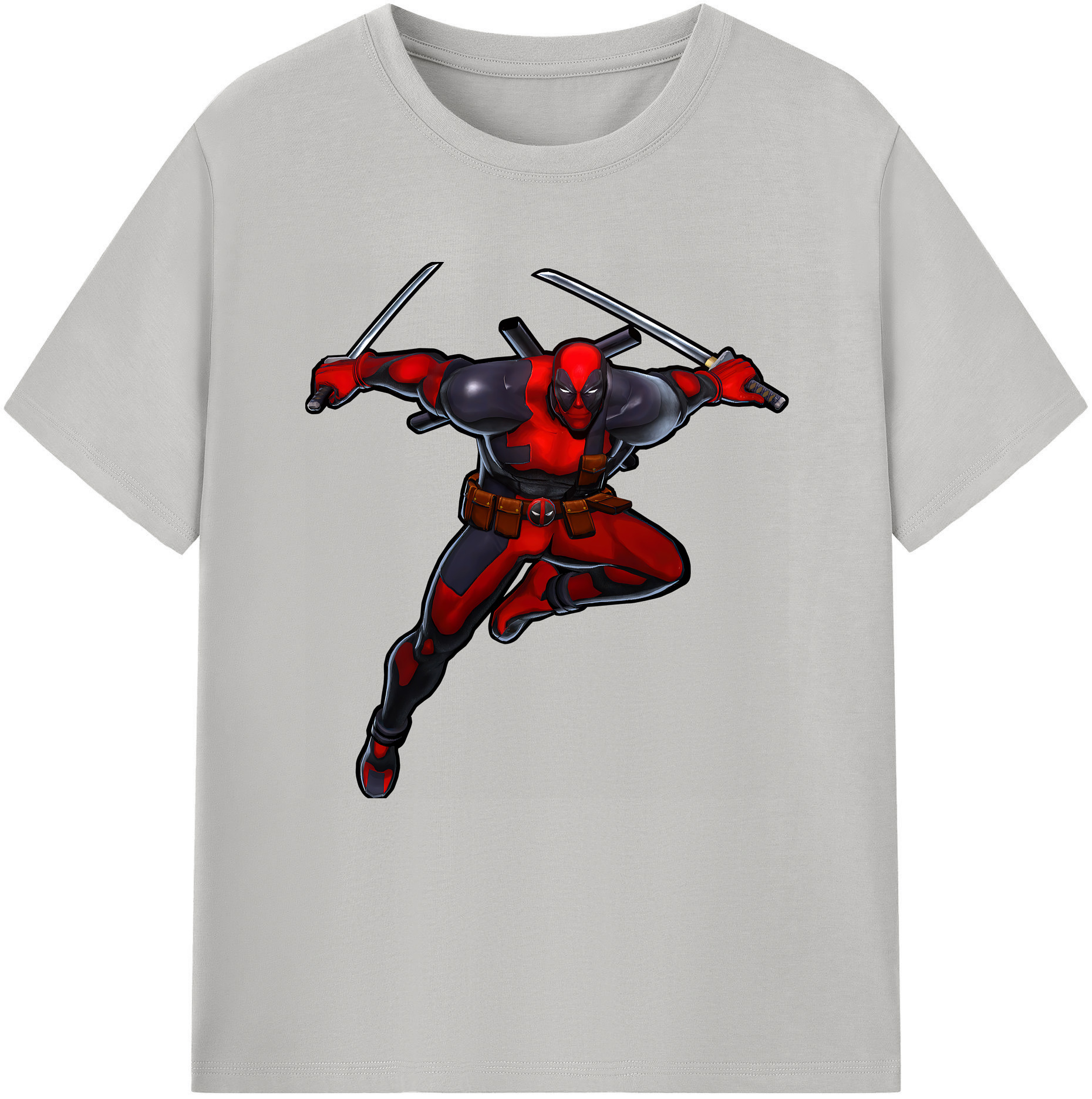 （画像用） Deadpool デッドプール 綿100％半袖Tシャツ（フロントプリント）