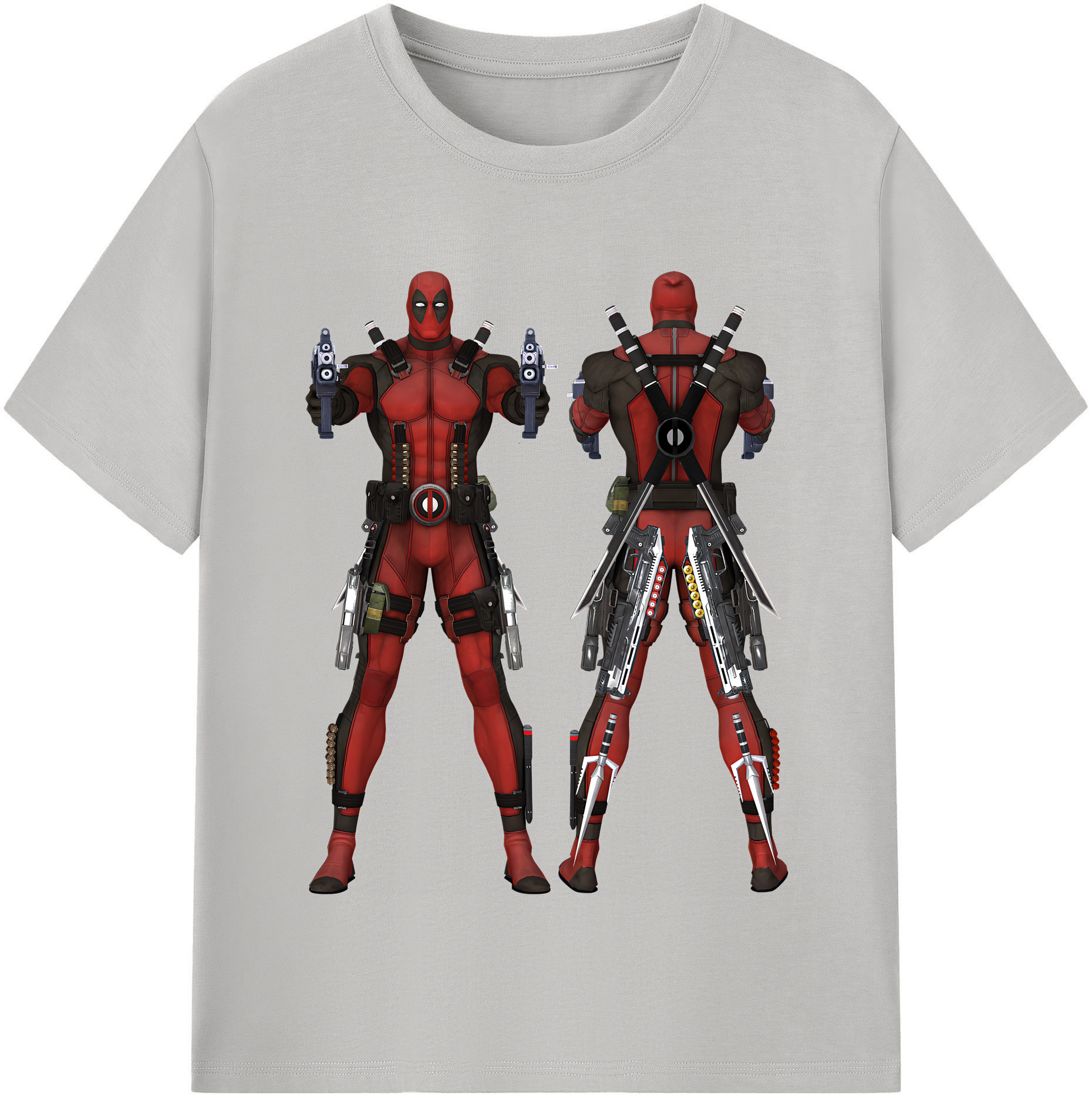 （画像用） Deadpool デッドプール 綿100％半袖Tシャツ（フロントプリント）