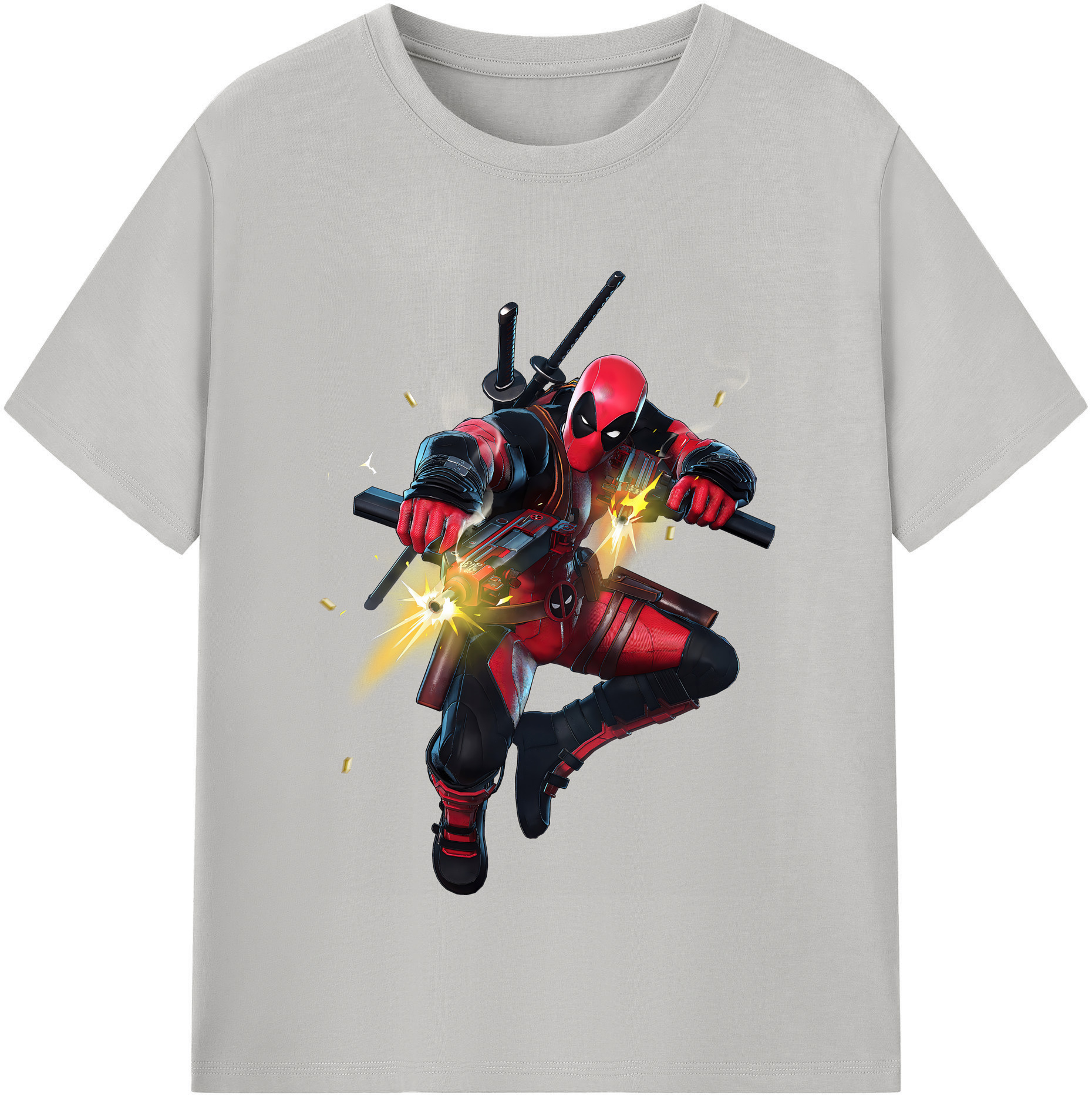 （画像用） Deadpool デッドプール 綿100％半袖Tシャツ（フロントプリント）