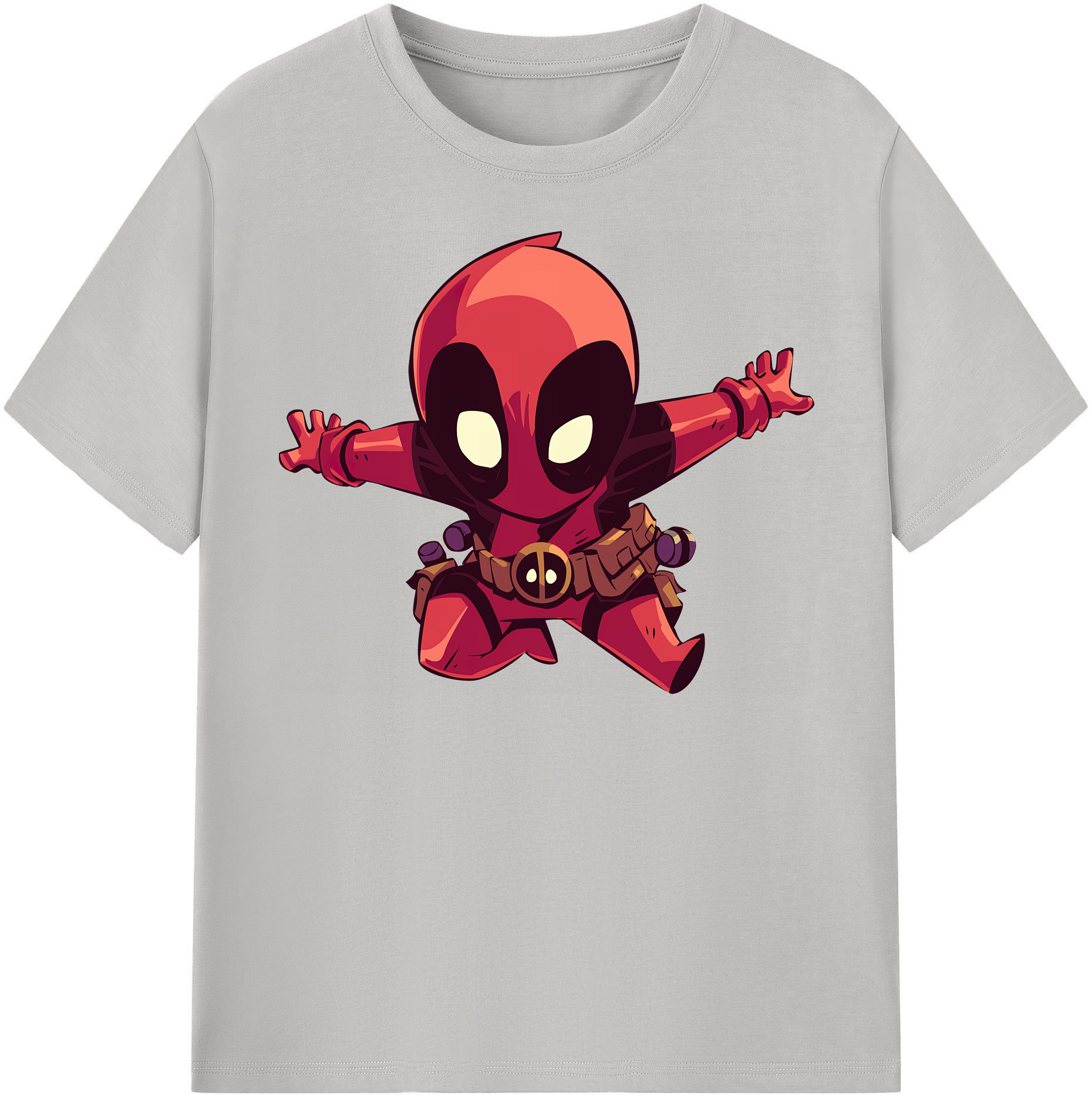 （画像用） Deadpool デッドプール 綿100％半袖Tシャツ（フロントプリント）