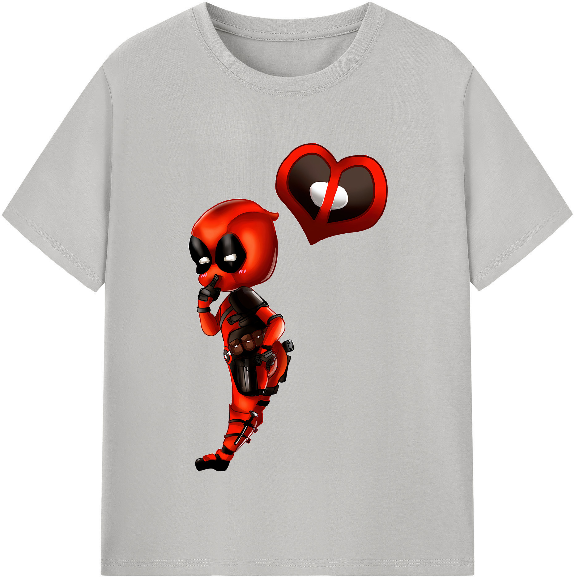 （画像用） Deadpool デッドプール 綿100％半袖Tシャツ（フロントプリント）