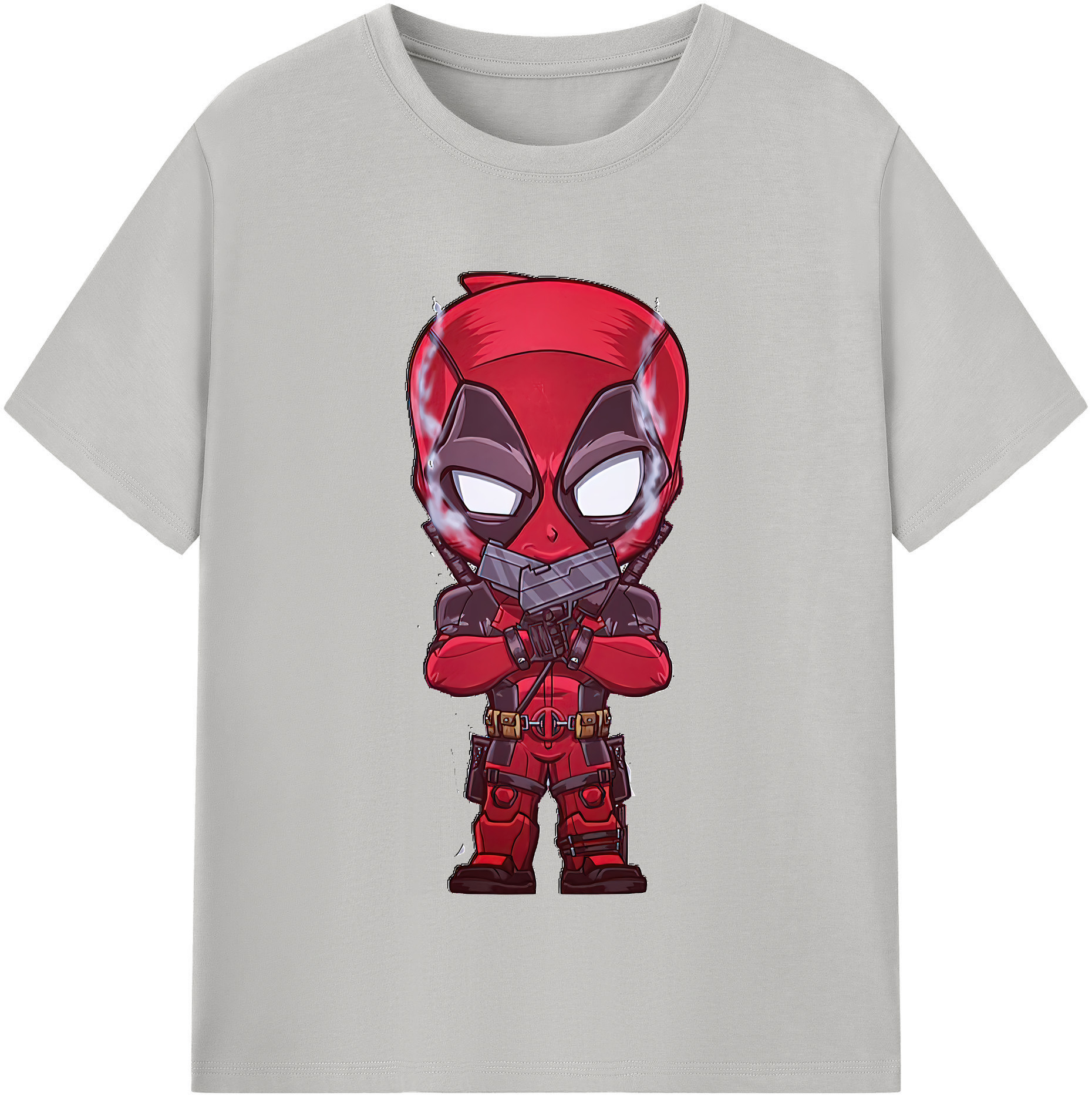 （画像用） Deadpool デッドプール 綿100％半袖Tシャツ（フロントプリント）