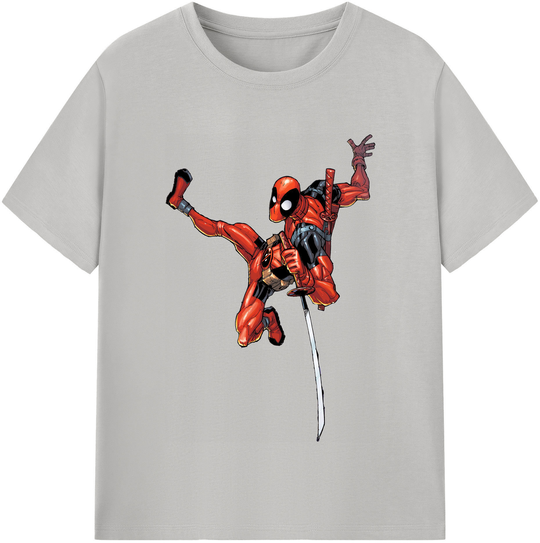 （画像用） Deadpool デッドプール 綿100％半袖Tシャツ（フロントプリント）