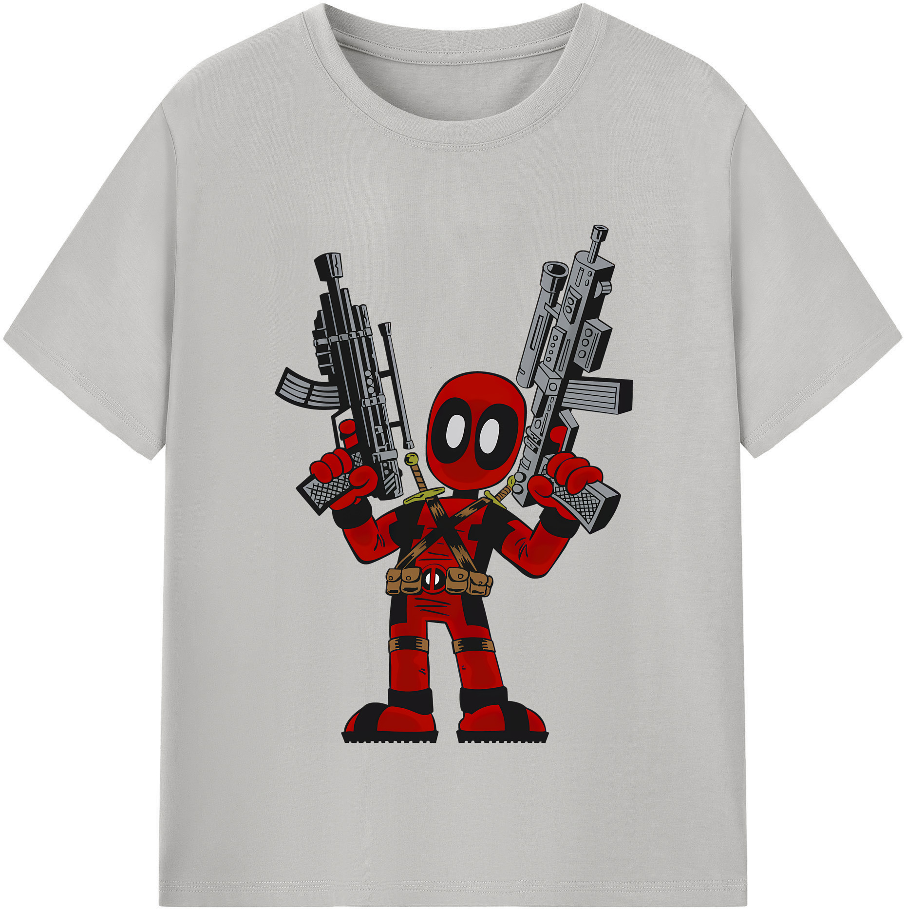 （画像用） Deadpool デッドプール 綿100％半袖Tシャツ（フロントプリント）