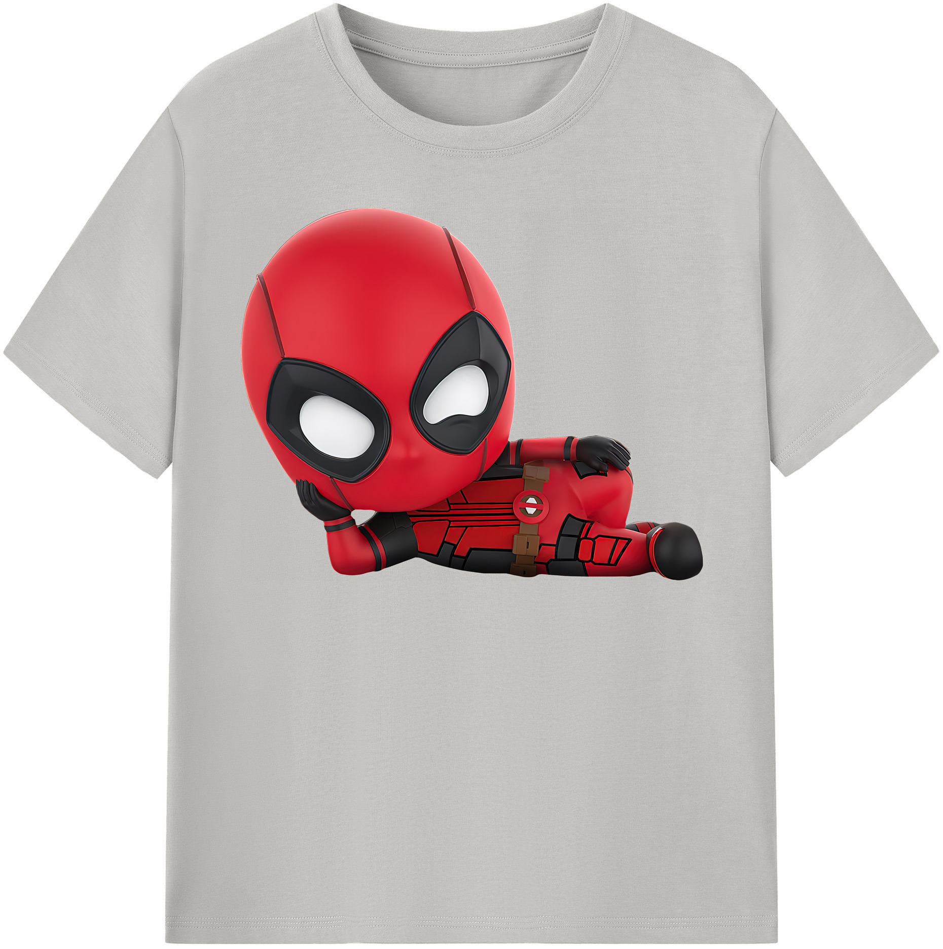 （画像用） Deadpool デッドプール 綿100％半袖Tシャツ（フロントプリント）