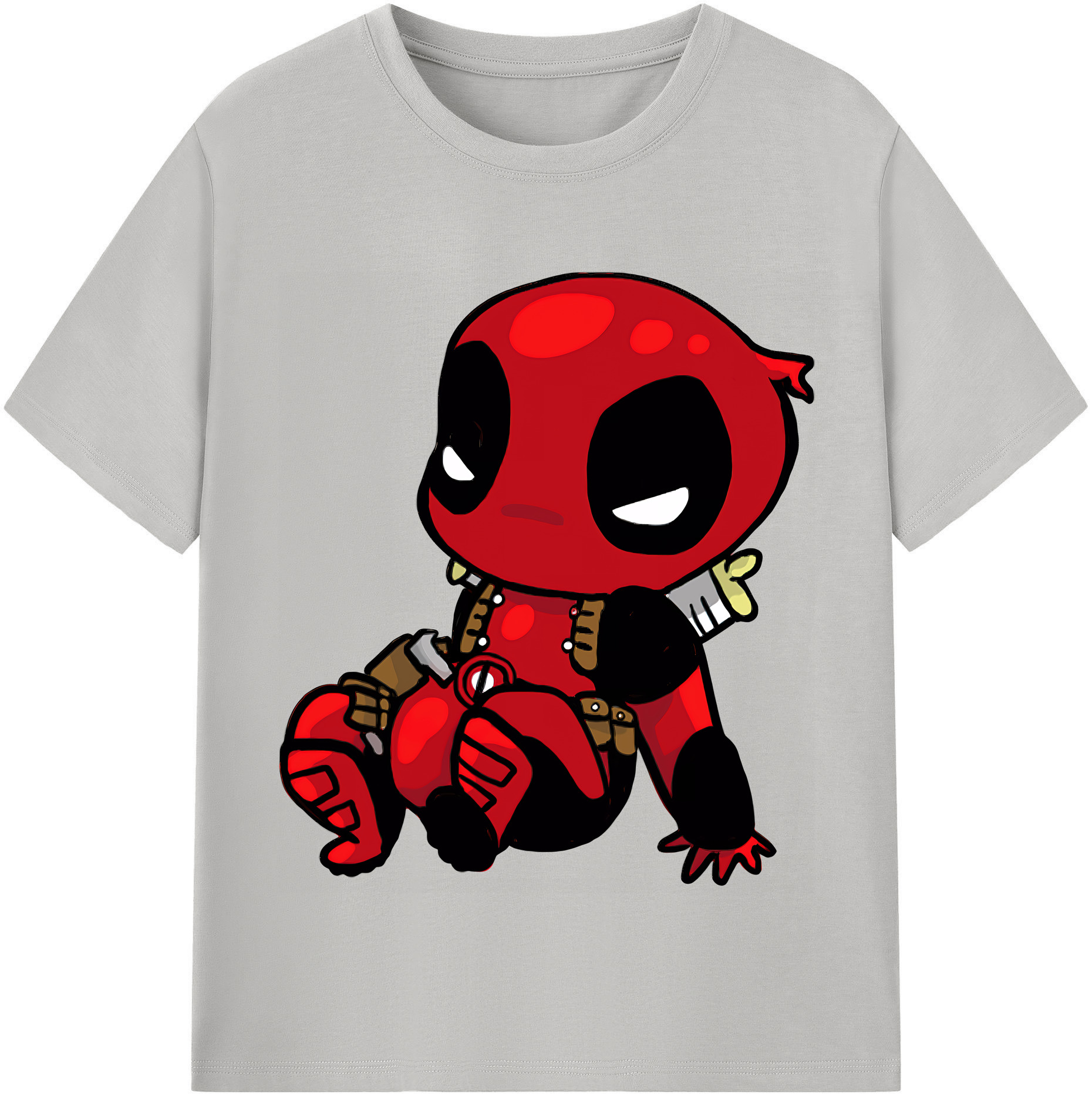 （画像用） Deadpool デッドプール 綿100％半袖Tシャツ（フロントプリント）