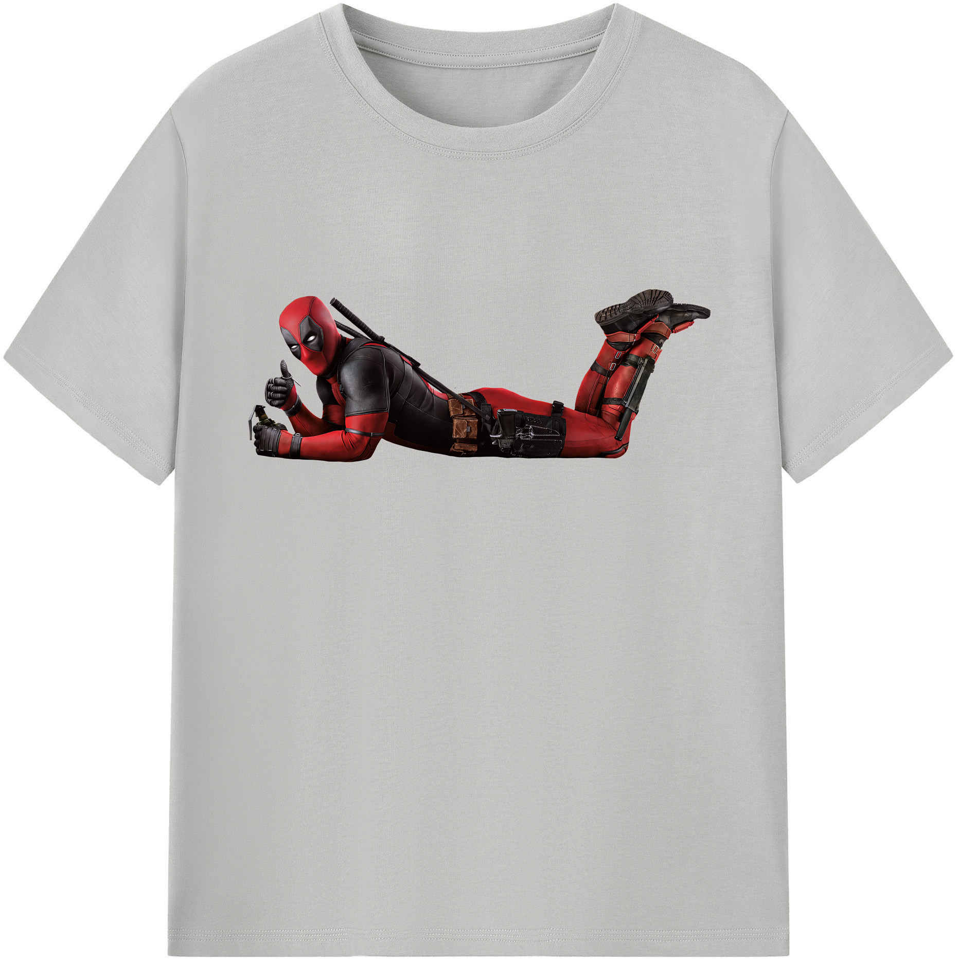 （画像用） Deadpool デッドプール 綿100％半袖Tシャツ（フロントプリント）