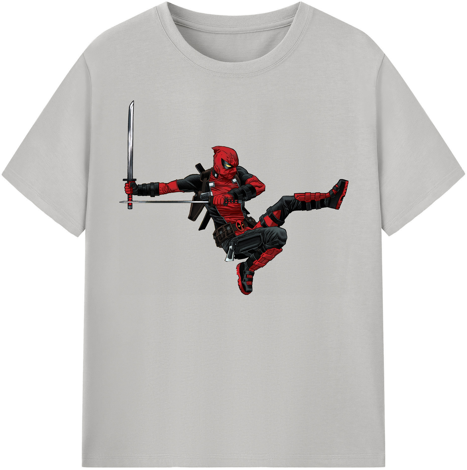 （画像用） Deadpool デッドプール 綿100％半袖Tシャツ（フロントプリント）