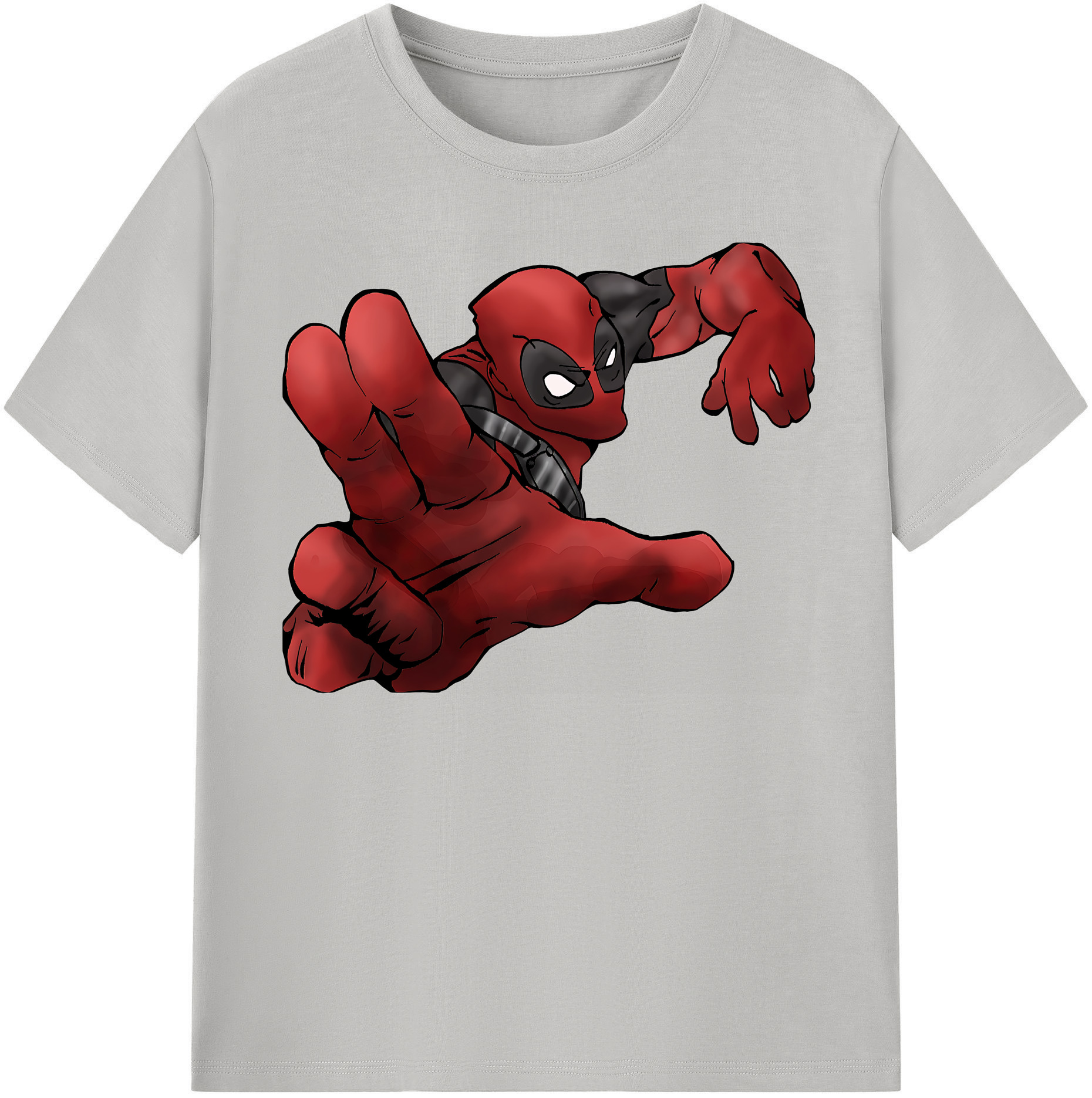 （画像用） Deadpool デッドプール 綿100％半袖Tシャツ（フロントプリント）