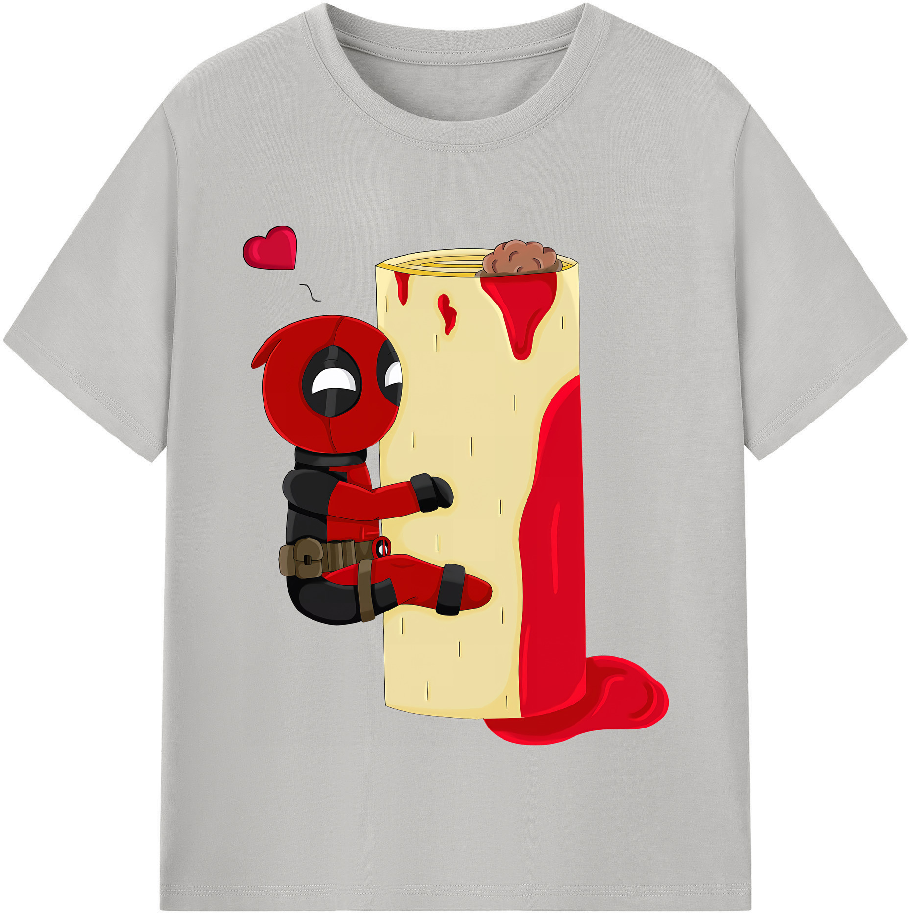 （画像用） Deadpool デッドプール 綿100％半袖Tシャツ（フロントプリント）