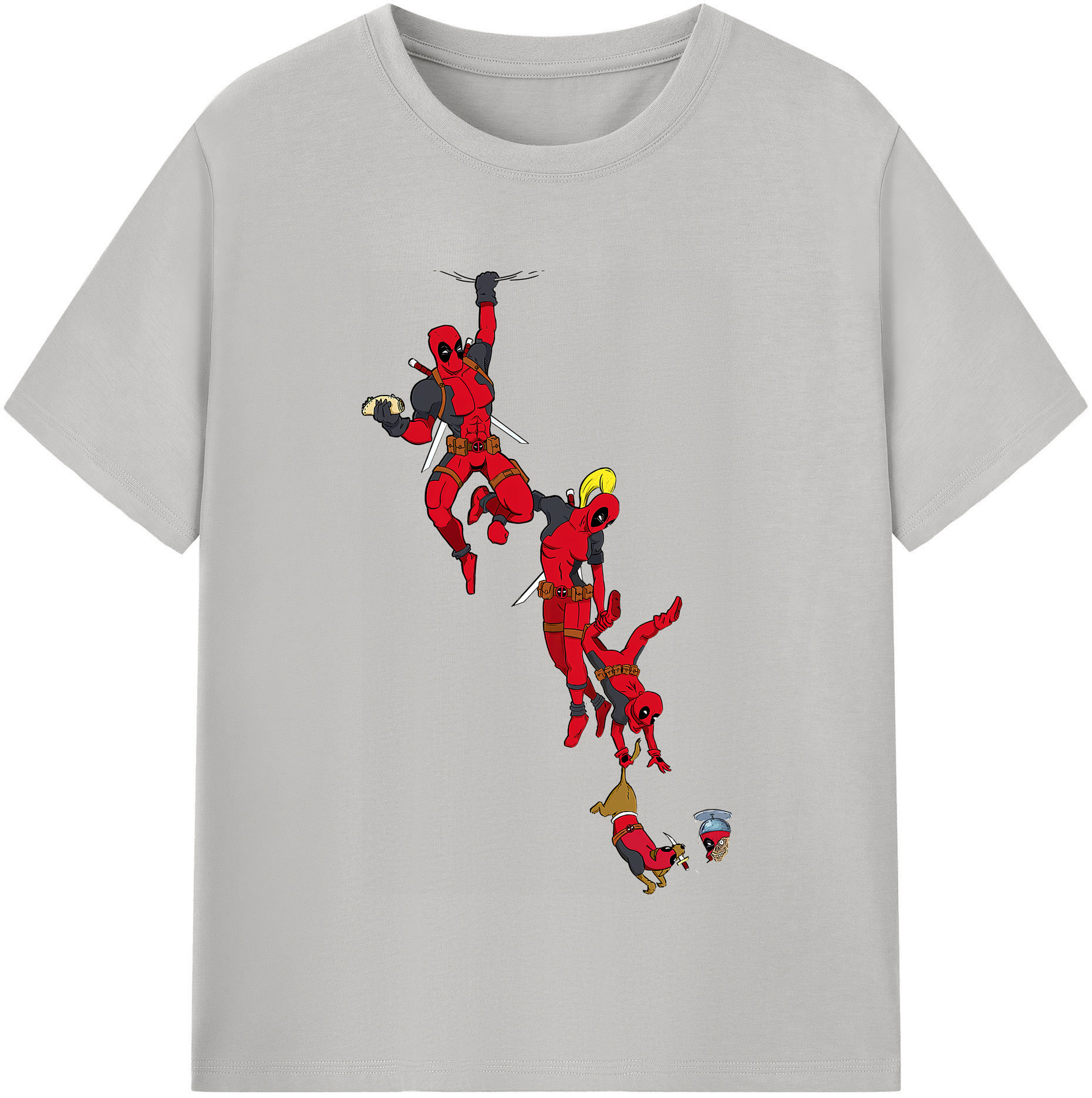 （画像用） Deadpool デッドプール 綿100％半袖Tシャツ（フロントプリント）