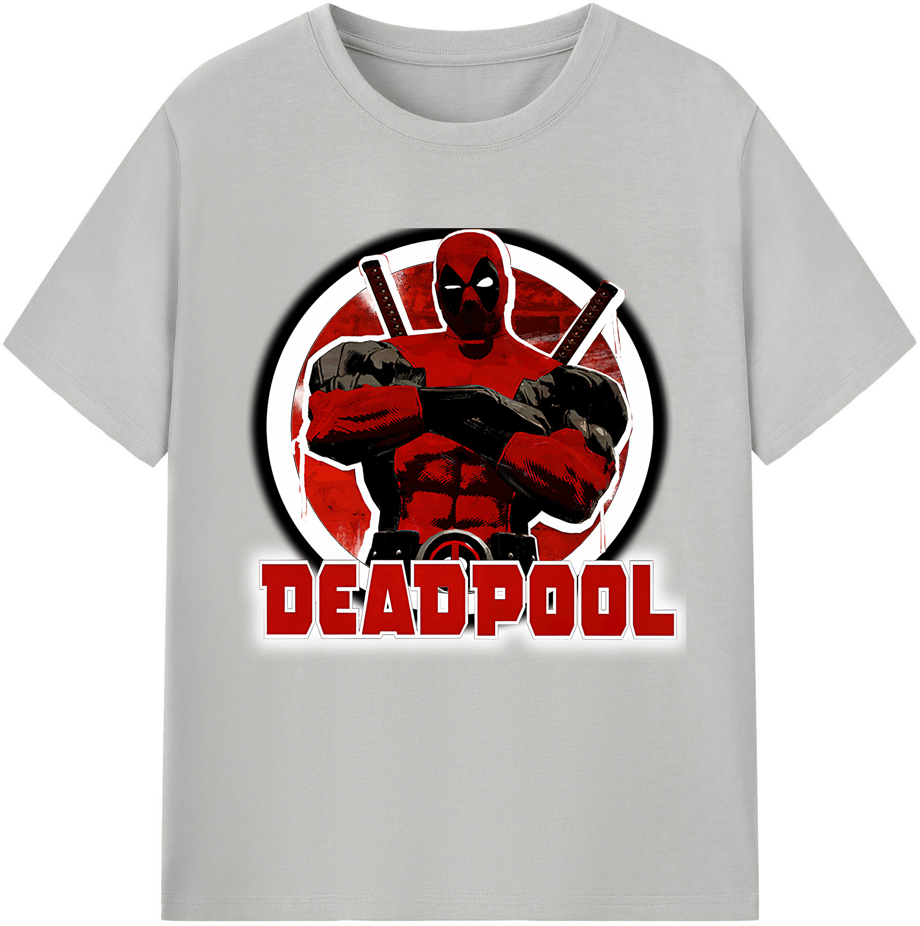 （画像用） Deadpool デッドプール 綿100％半袖Tシャツ（フロントプリント）
