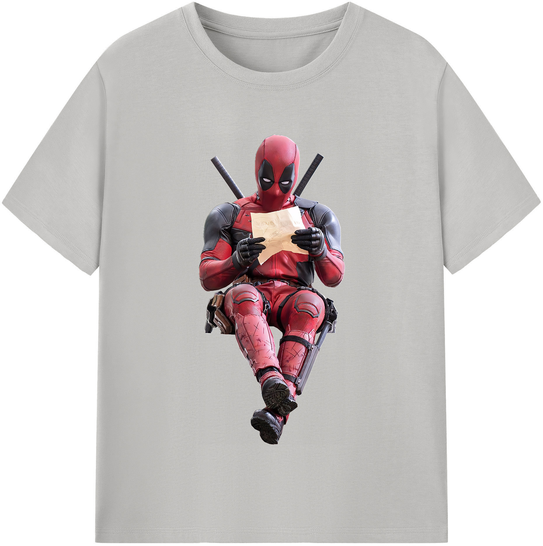 （画像用） Deadpool デッドプール 綿100％半袖Tシャツ（フロントプリント）