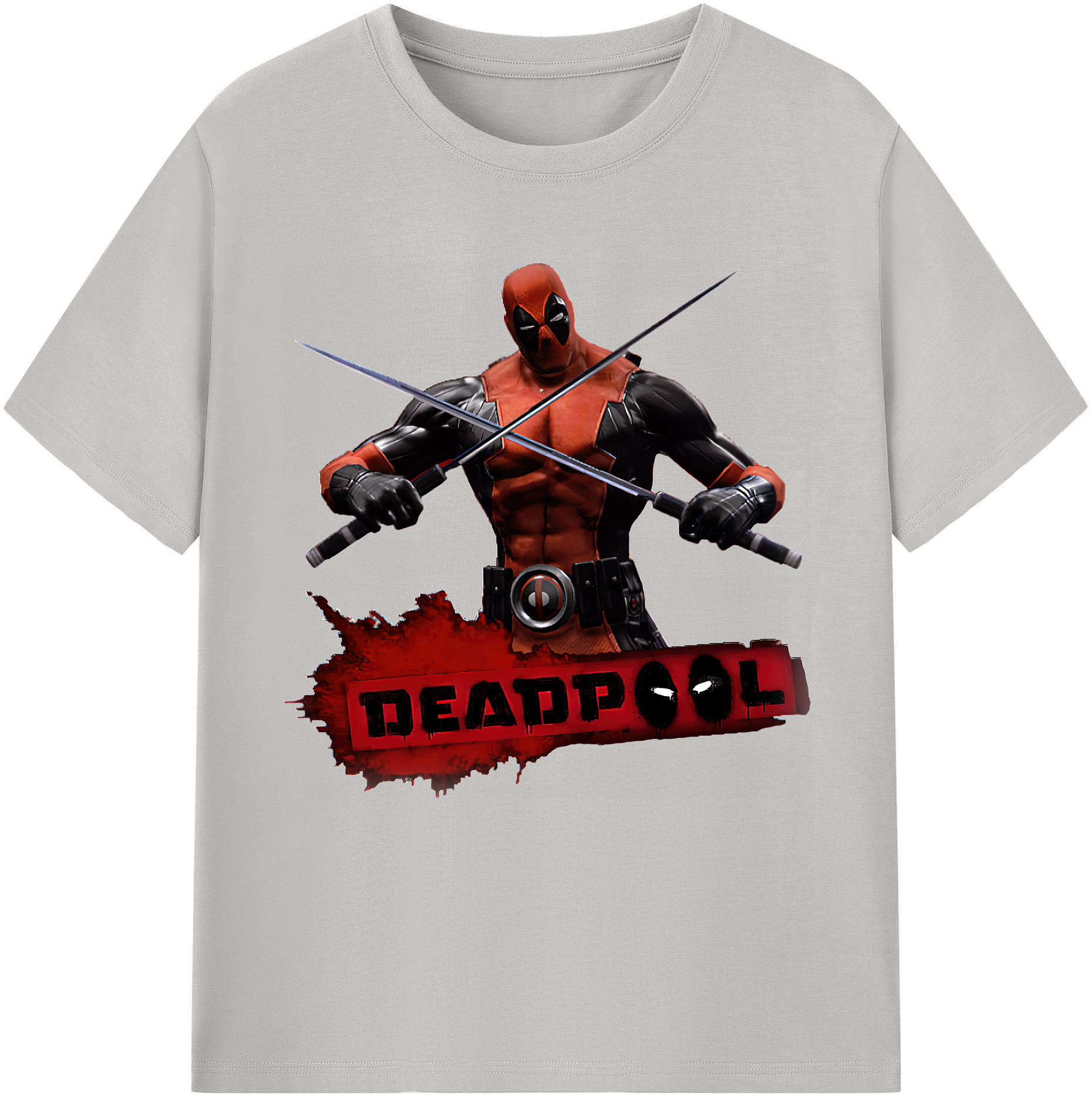 （画像用） Deadpool デッドプール 綿100％半袖Tシャツ（フロントプリント）