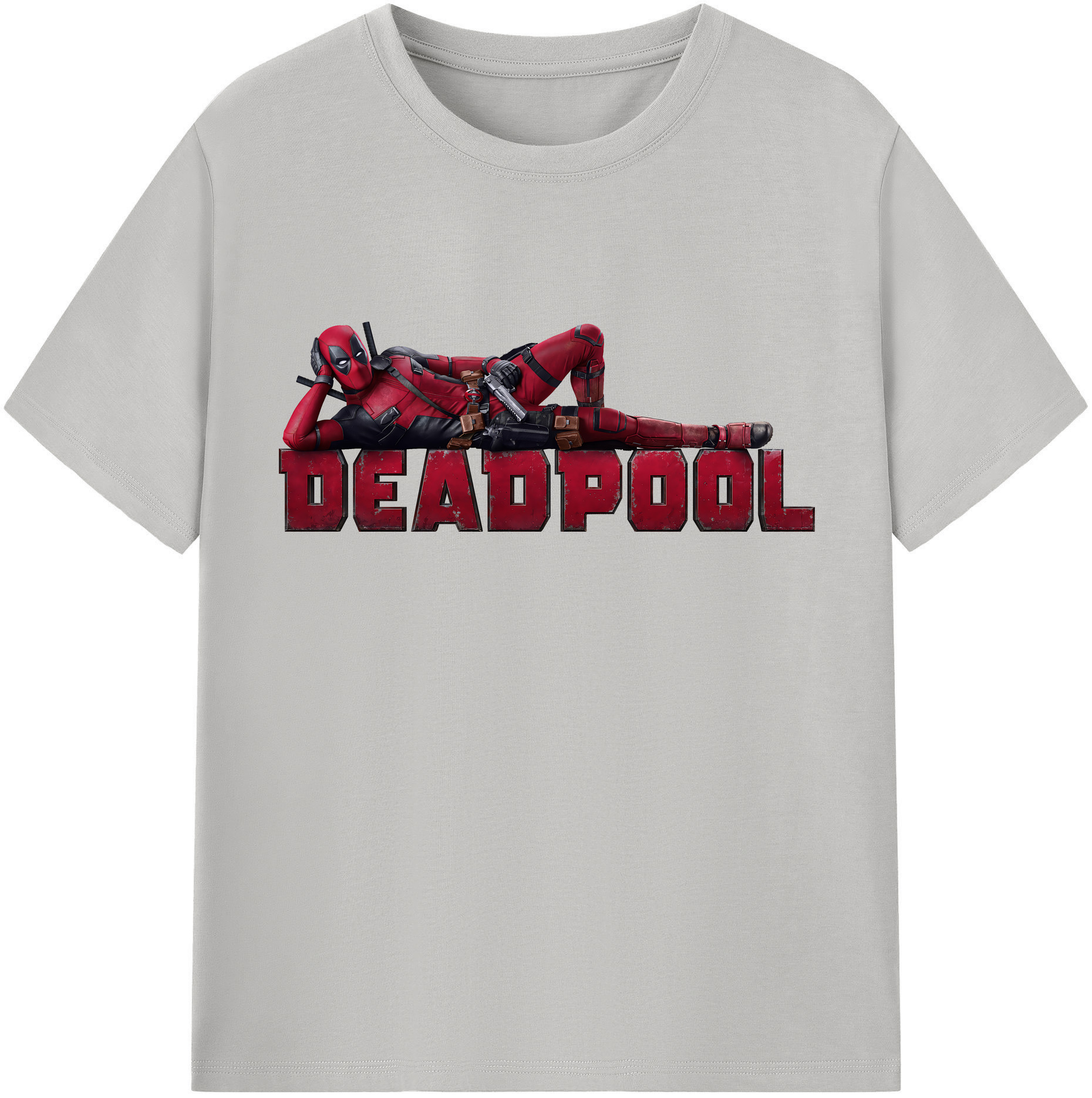 （画像用） Deadpool デッドプール 綿100％半袖Tシャツ（フロントプリント）