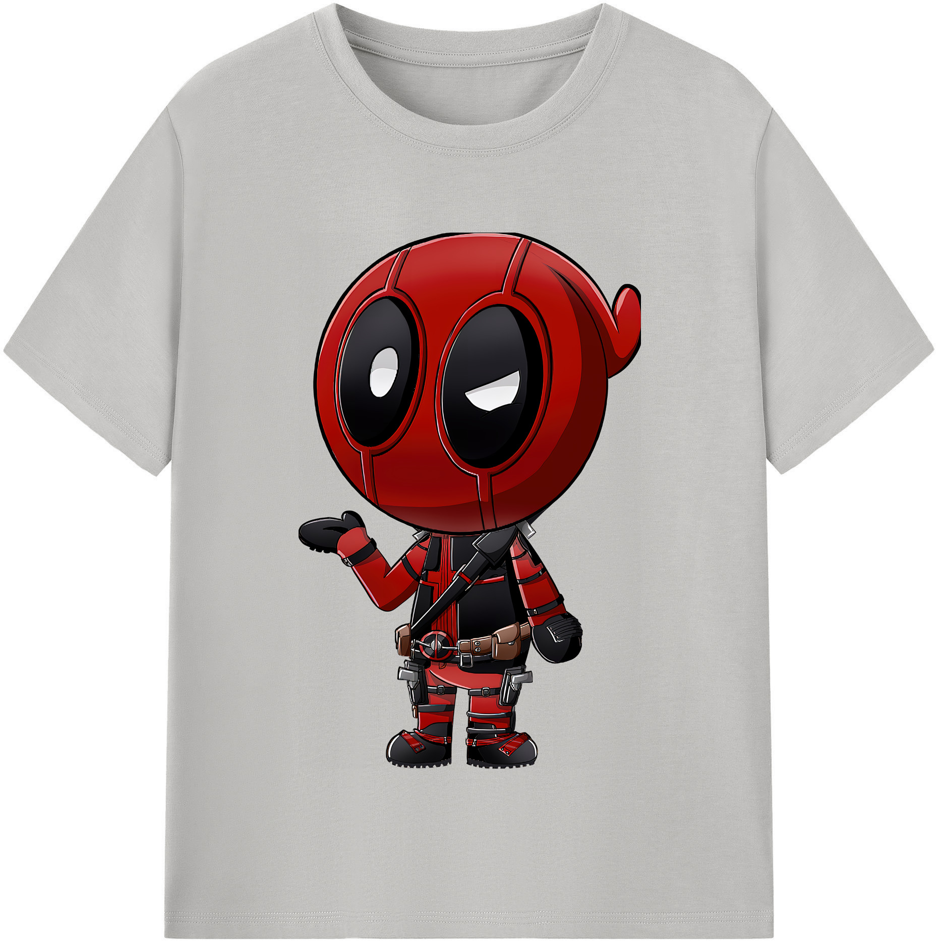 （画像用） Deadpool デッドプール 綿100％半袖Tシャツ（フロントプリント）