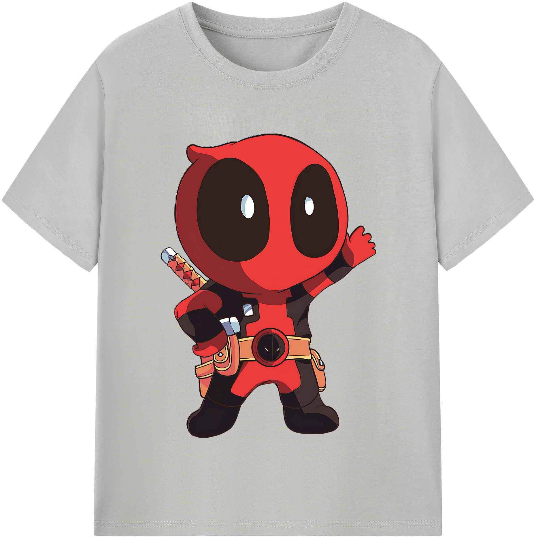 （画像用） Deadpool デッドプール 綿100％半袖Tシャツ（フロントプリント）