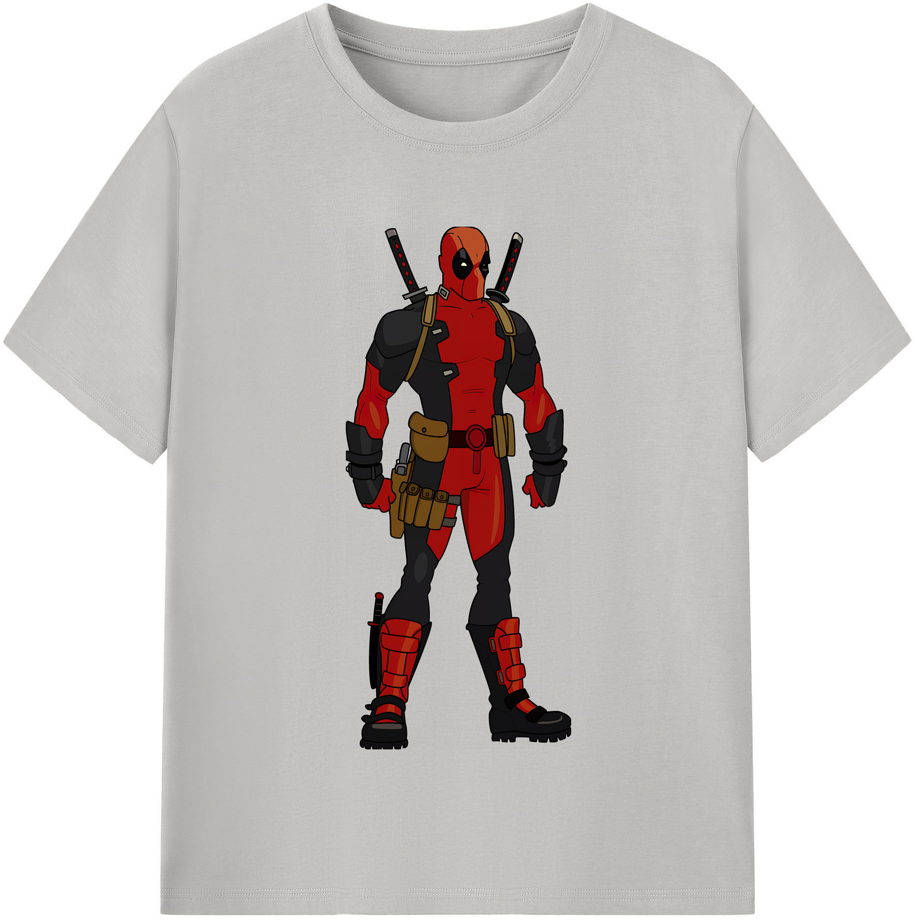（画像用） Deadpool デッドプール 綿100％半袖Tシャツ（フロントプリント）