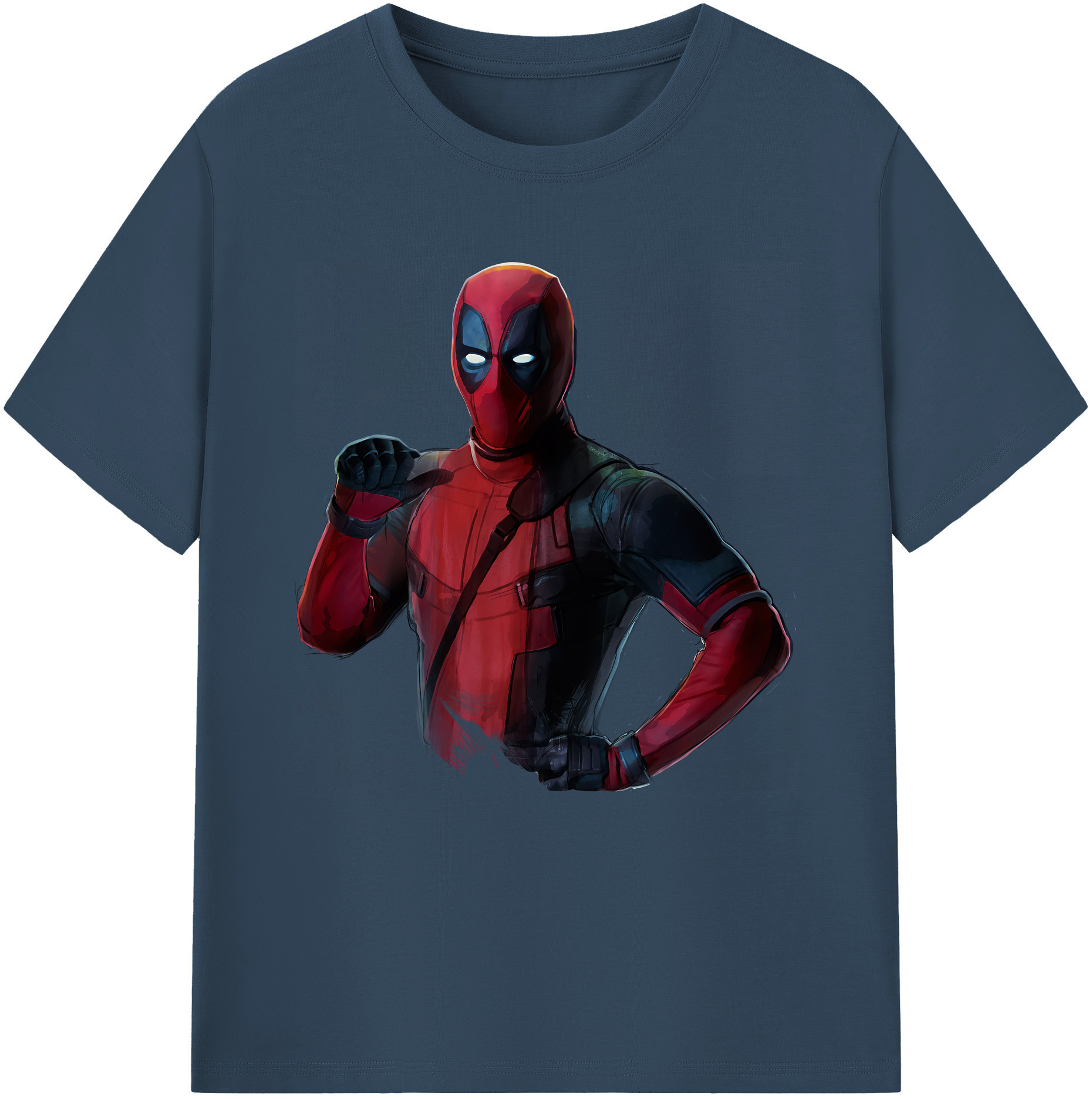 （画像用） Deadpool デッドプール 綿100％半袖Tシャツ（フロントプリント）