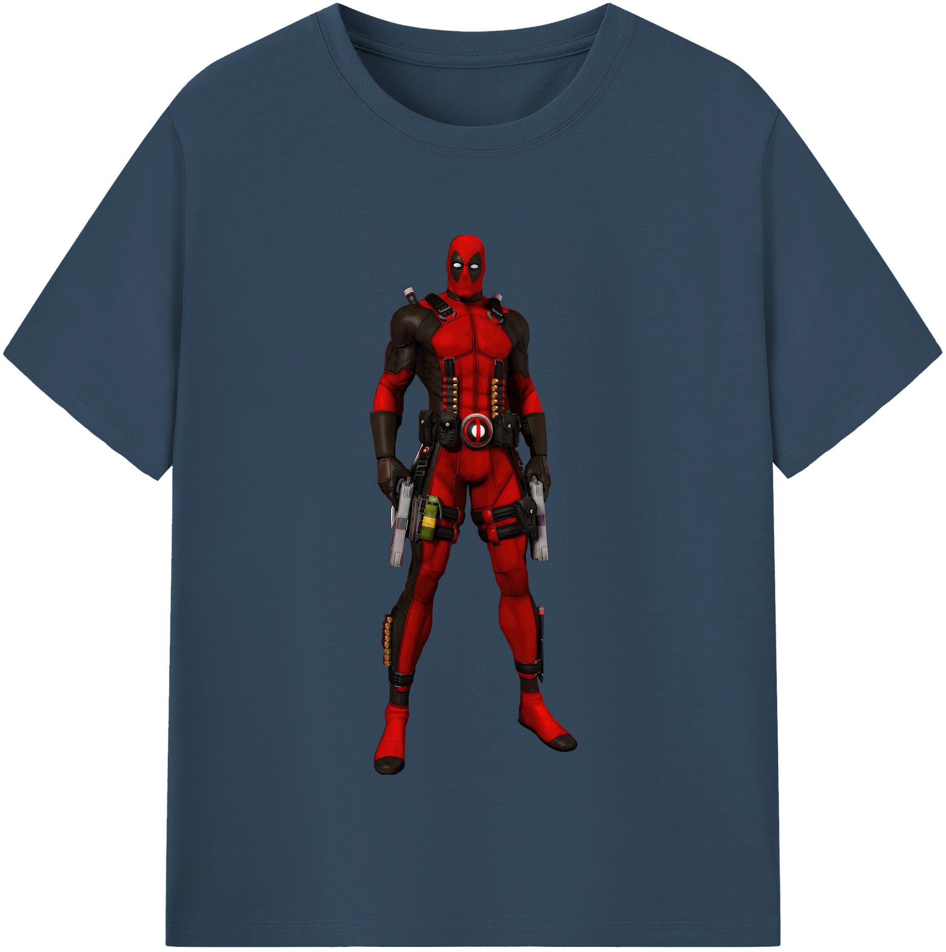 （画像用） Deadpool デッドプール 綿100％半袖Tシャツ（フロントプリント）