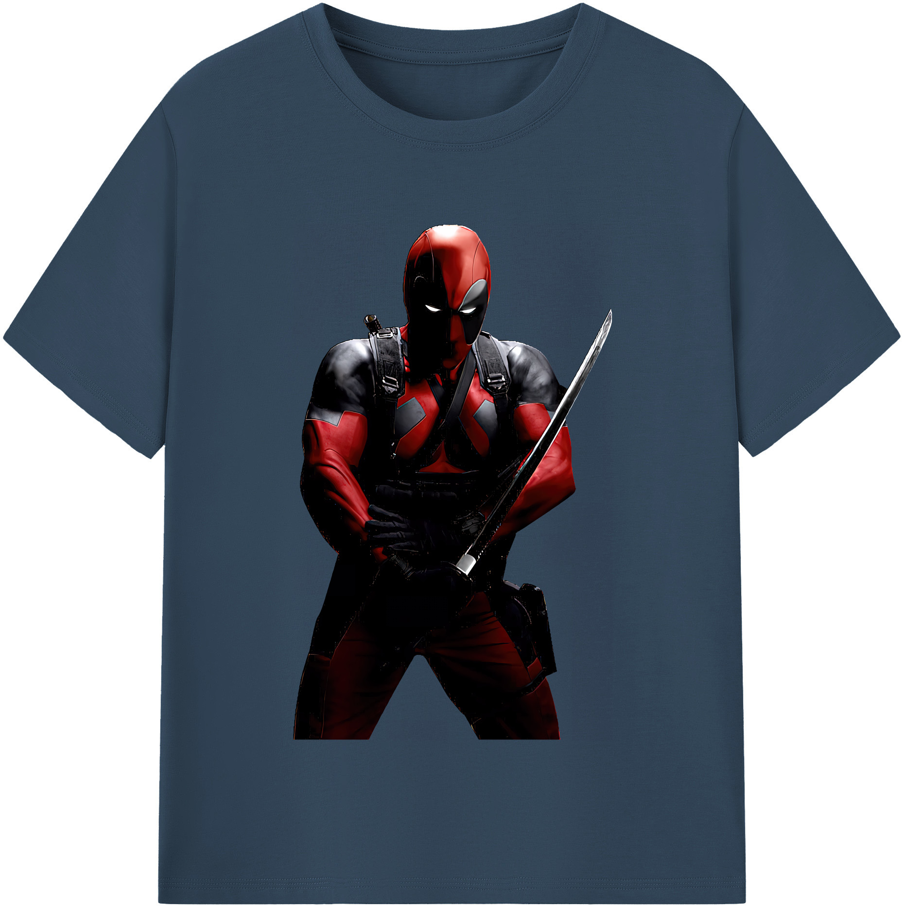 （画像用） Deadpool デッドプール 綿100％半袖Tシャツ（フロントプリント）