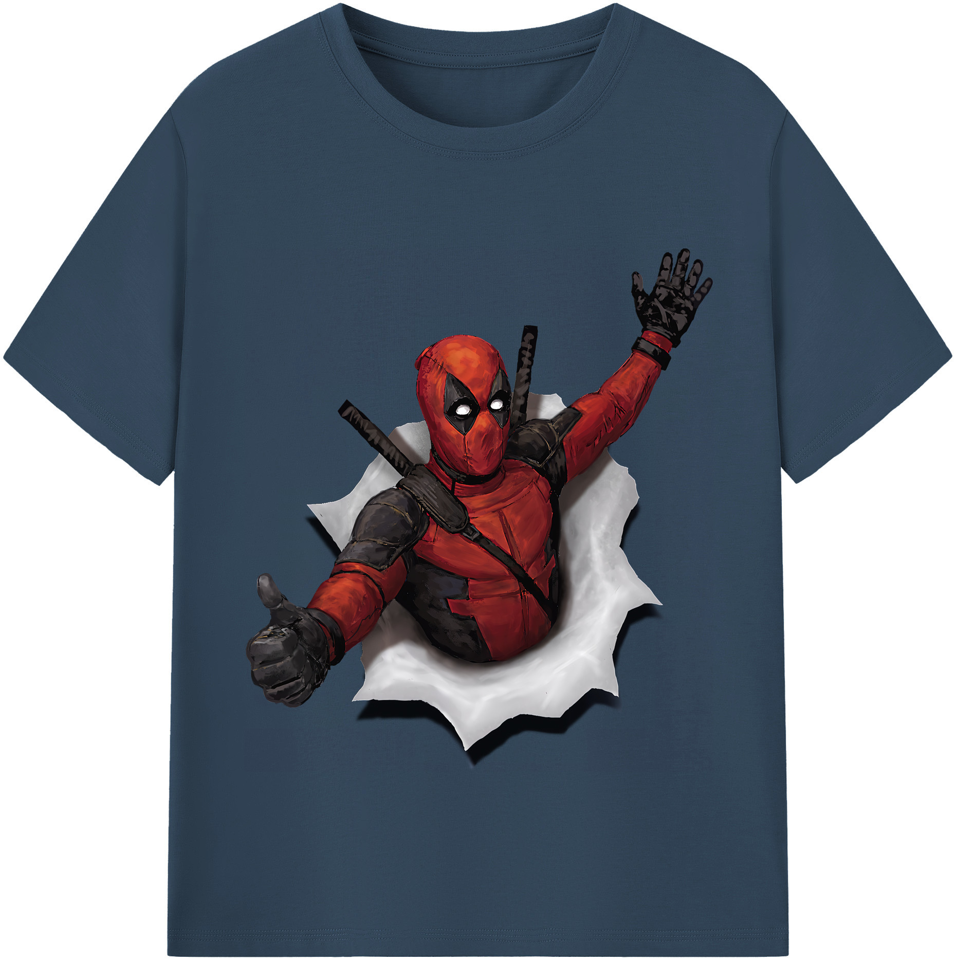 （画像用） Deadpool デッドプール 綿100％半袖Tシャツ（フロントプリント）