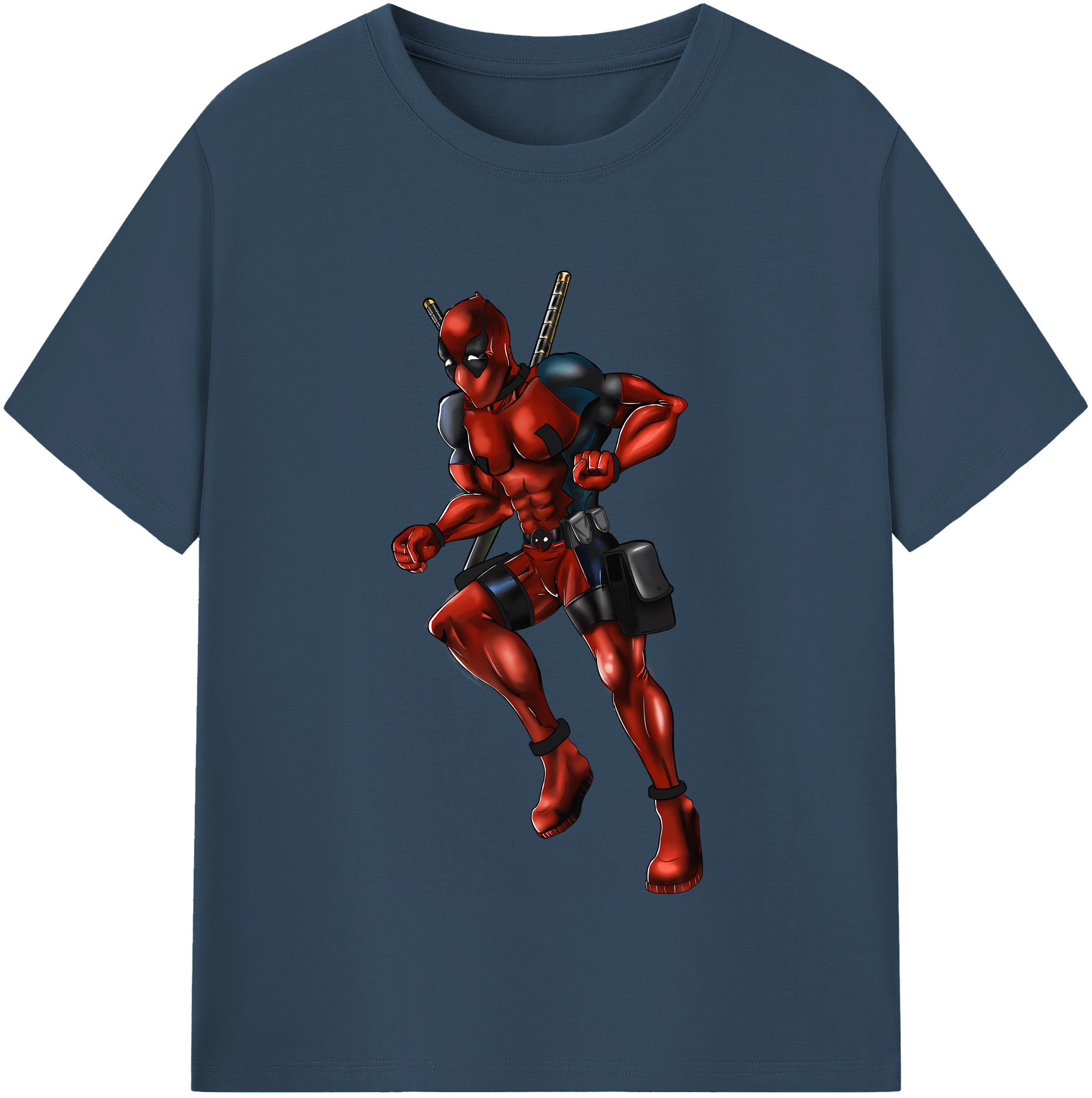 （画像用） Deadpool デッドプール 綿100％半袖Tシャツ（フロントプリント）