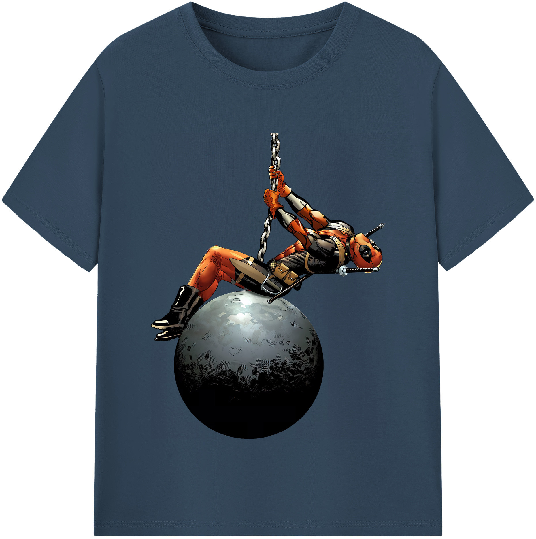 （画像用） Deadpool デッドプール 綿100％半袖Tシャツ（フロントプリント）