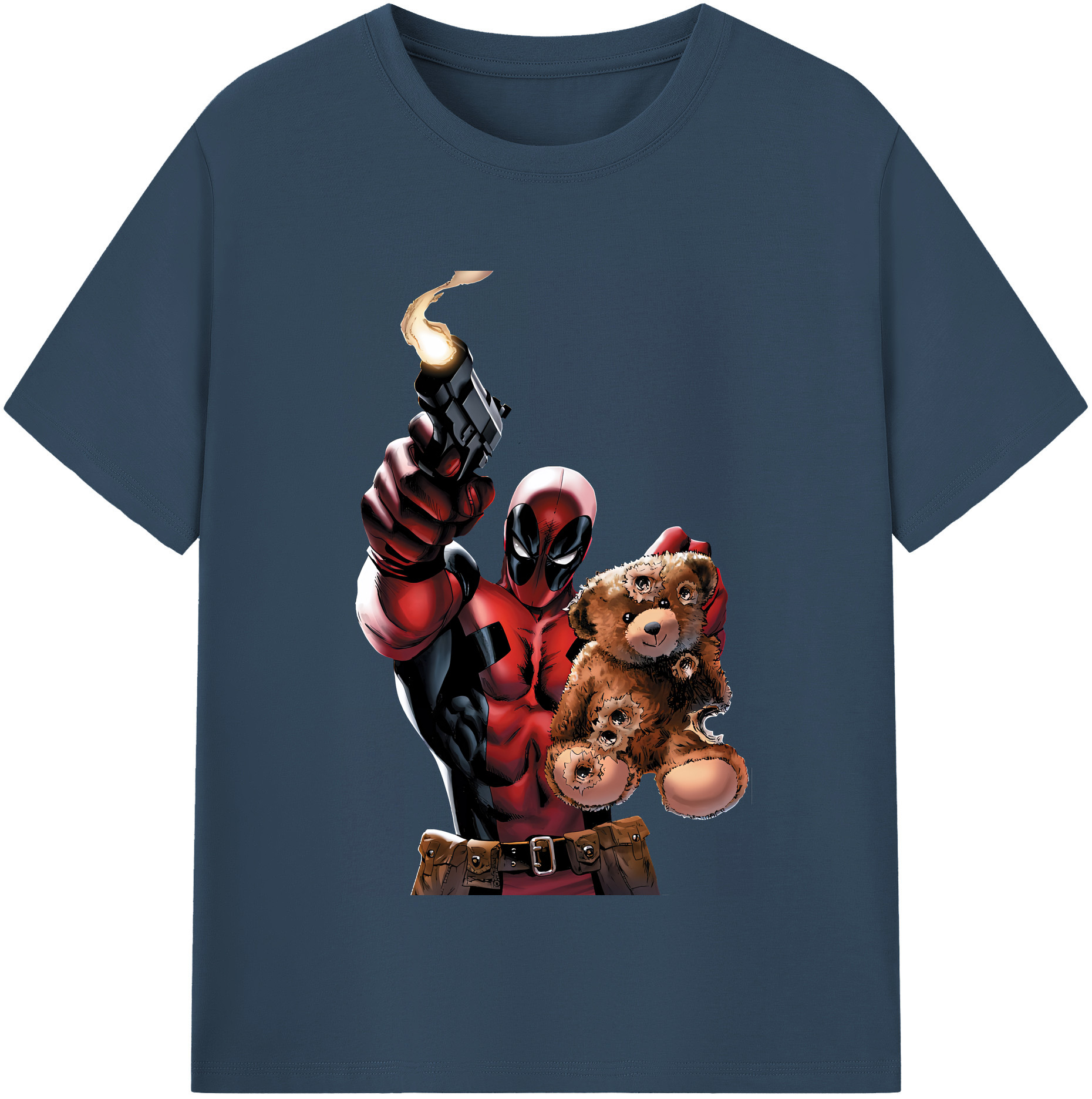 （画像用） Deadpool デッドプール 綿100％半袖Tシャツ（フロントプリント）